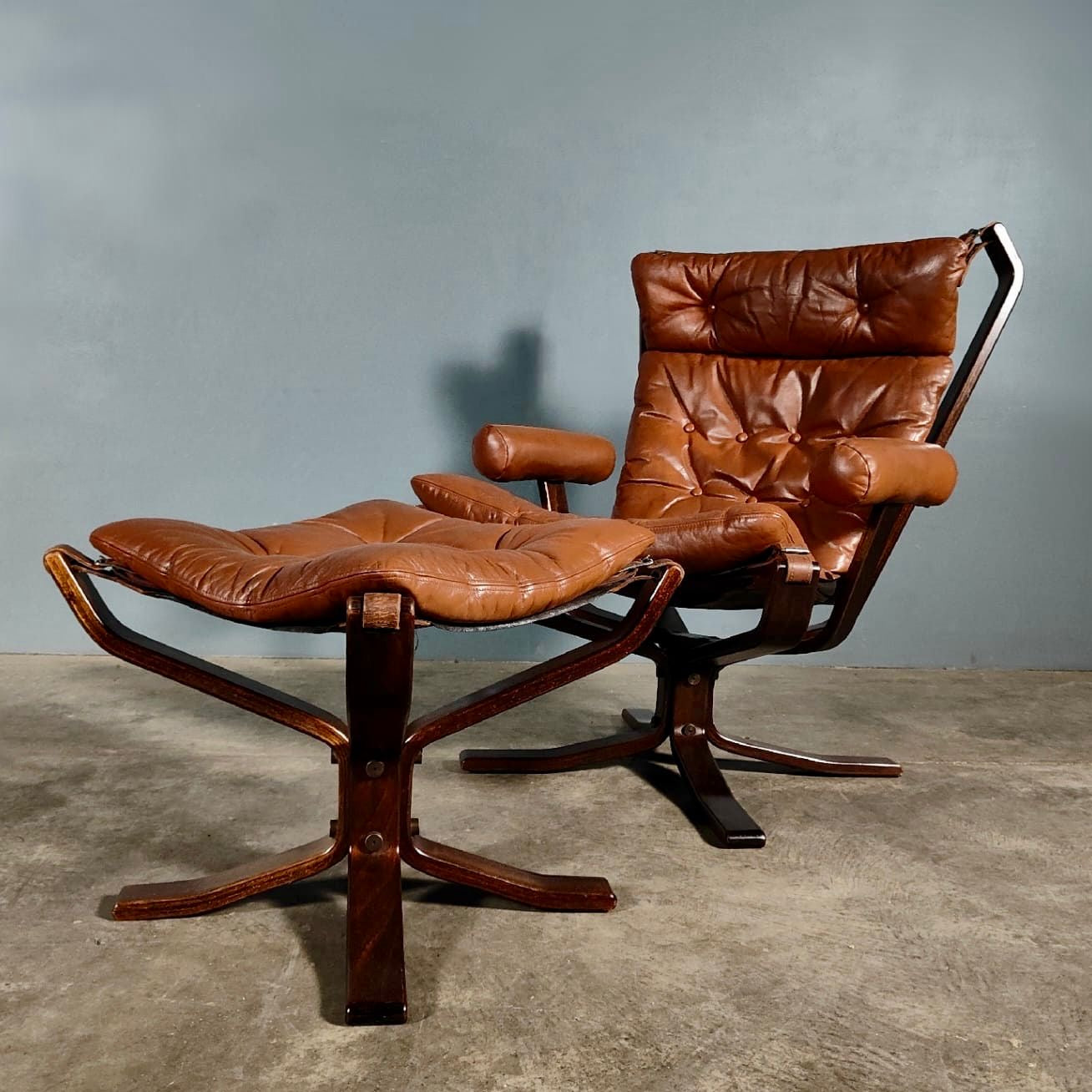 Trygg Mobler Superstar Armchair & Footstool By Sigurd Resell Mid Century Vintage Retro MCM