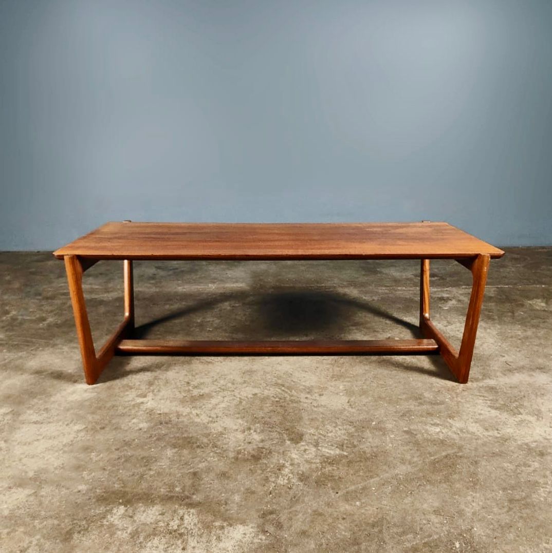 SOLD Coffee Table Peter Hvidt Mid Century Teak Vintage Retro MCM