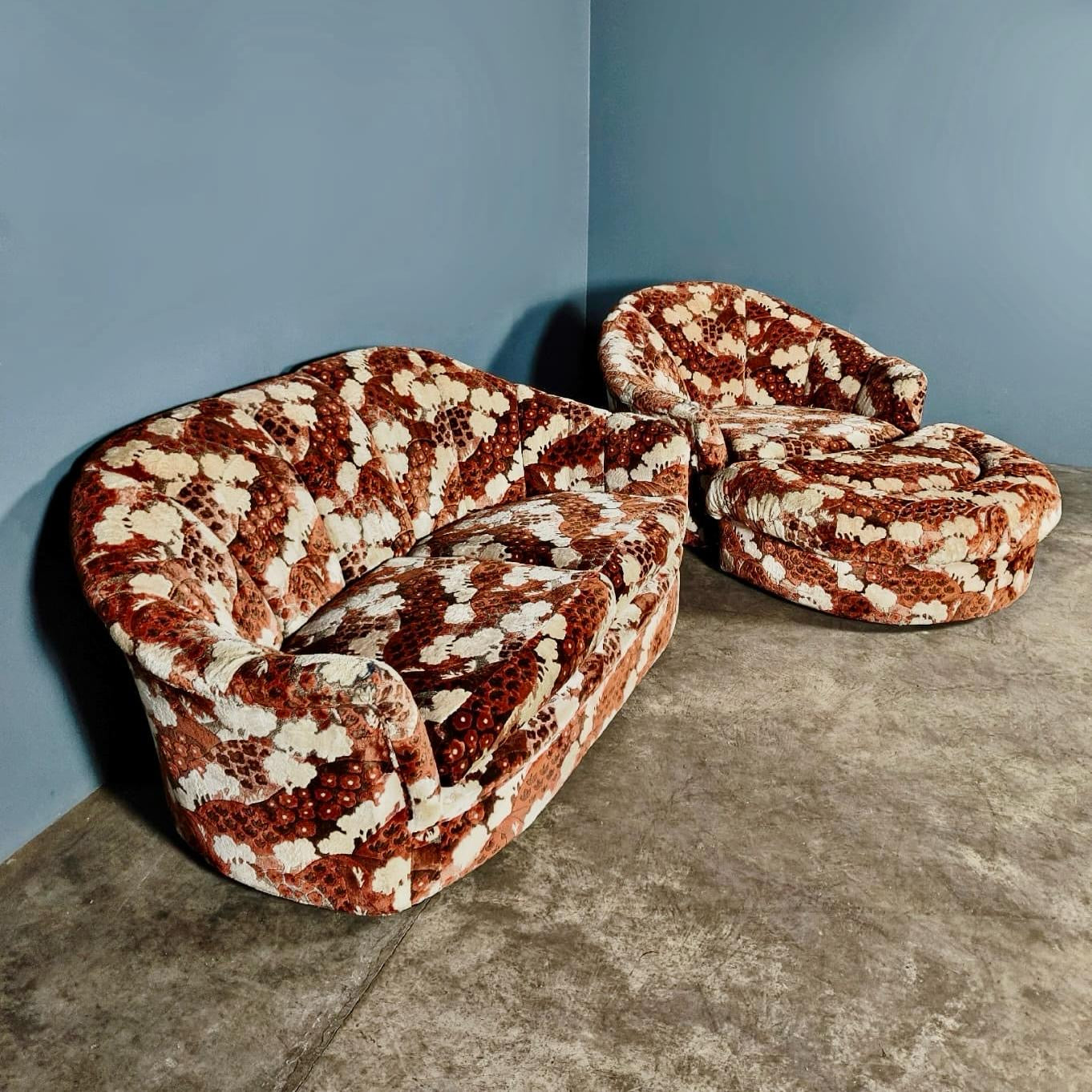 SOLD Mid Century Two Seater Sofa By Englender ‘Caliph’ 1978 Vintage Retro MCM