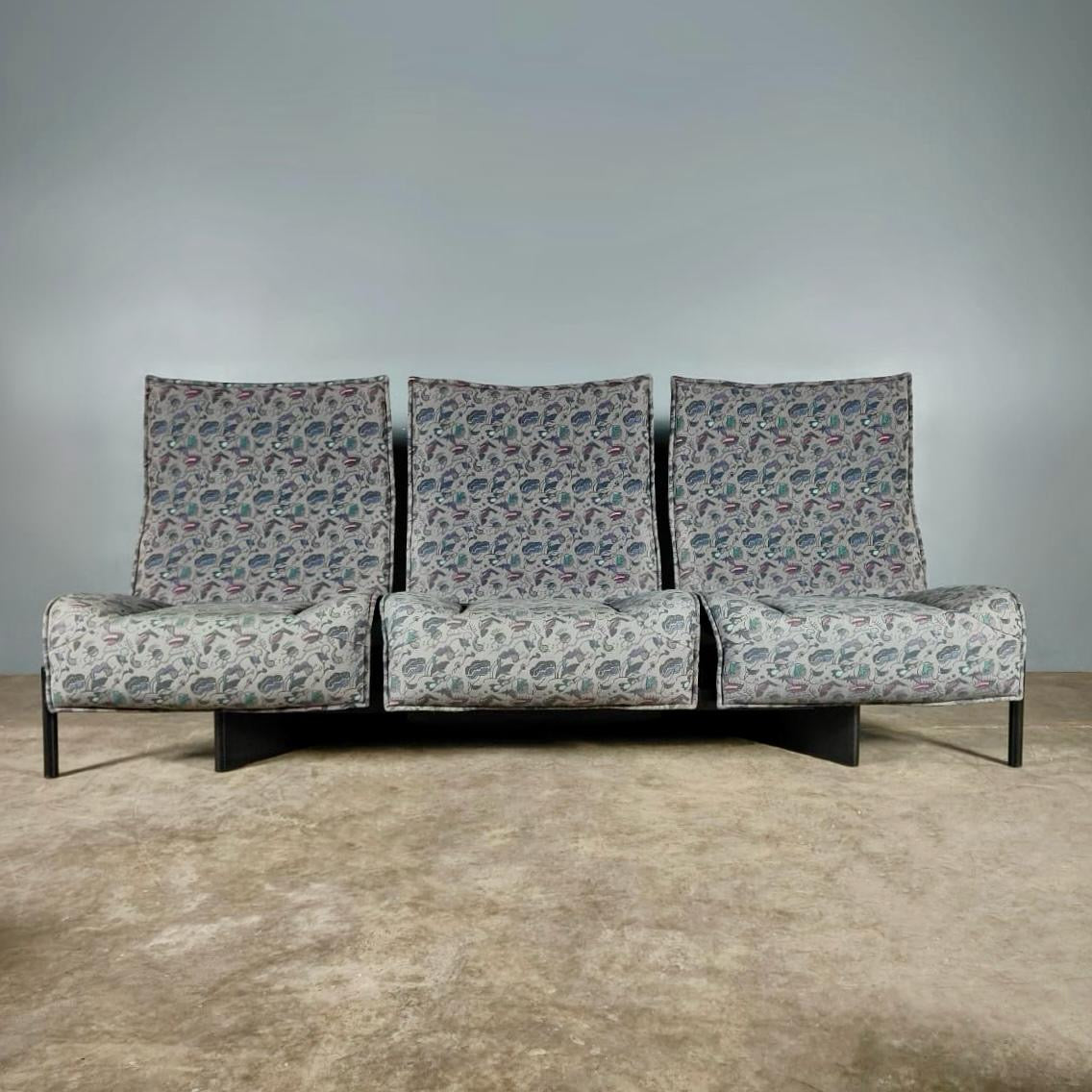 SOLD Vico Magistretti Veranda For Cassina Three Seater Sofa Mid Century Vintage Retro MCM