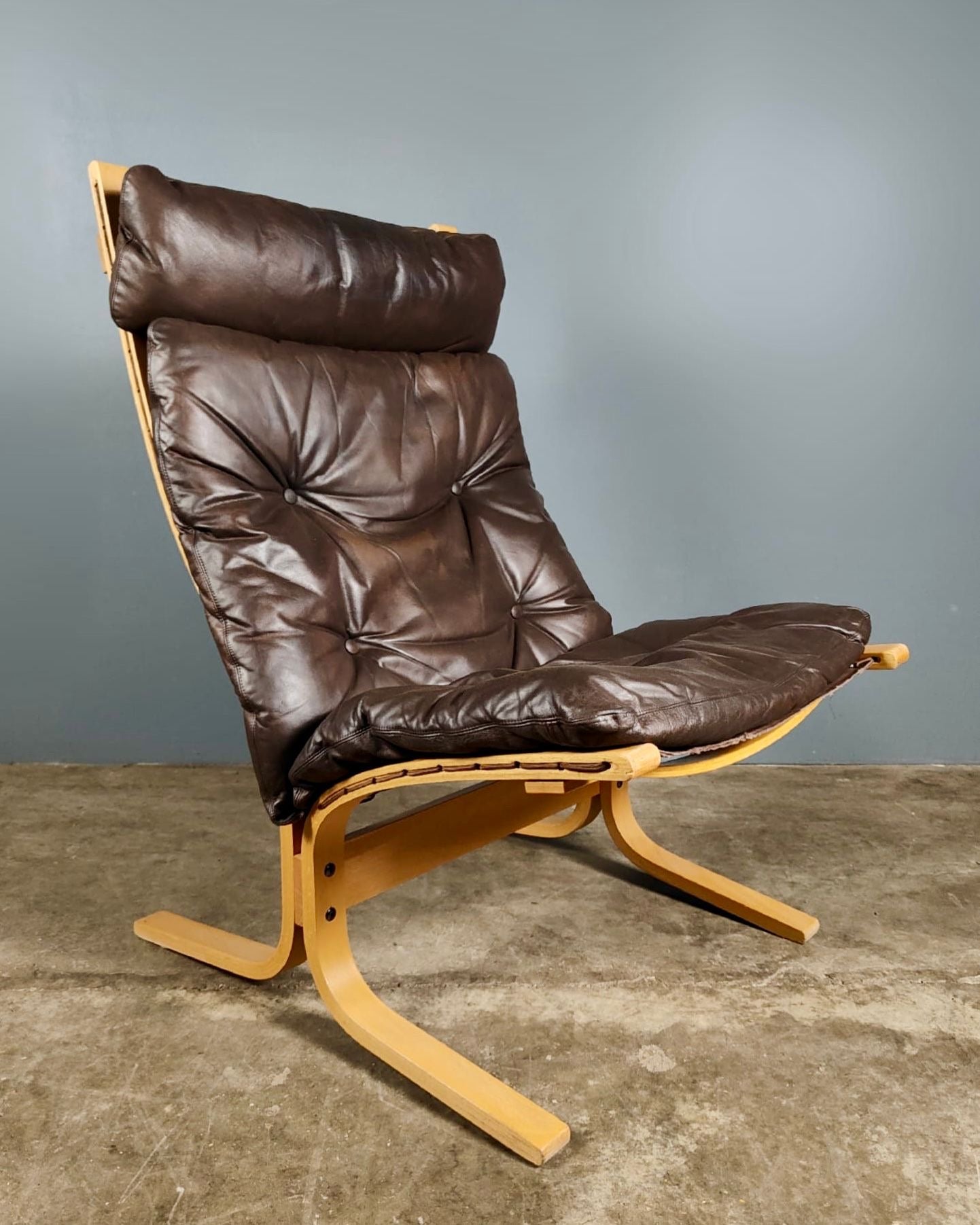 SOLD Pair Of Westnofa Siesta Leather Lounge Chairs By Ingmar Relling Mid Century Vintage Retro MCM