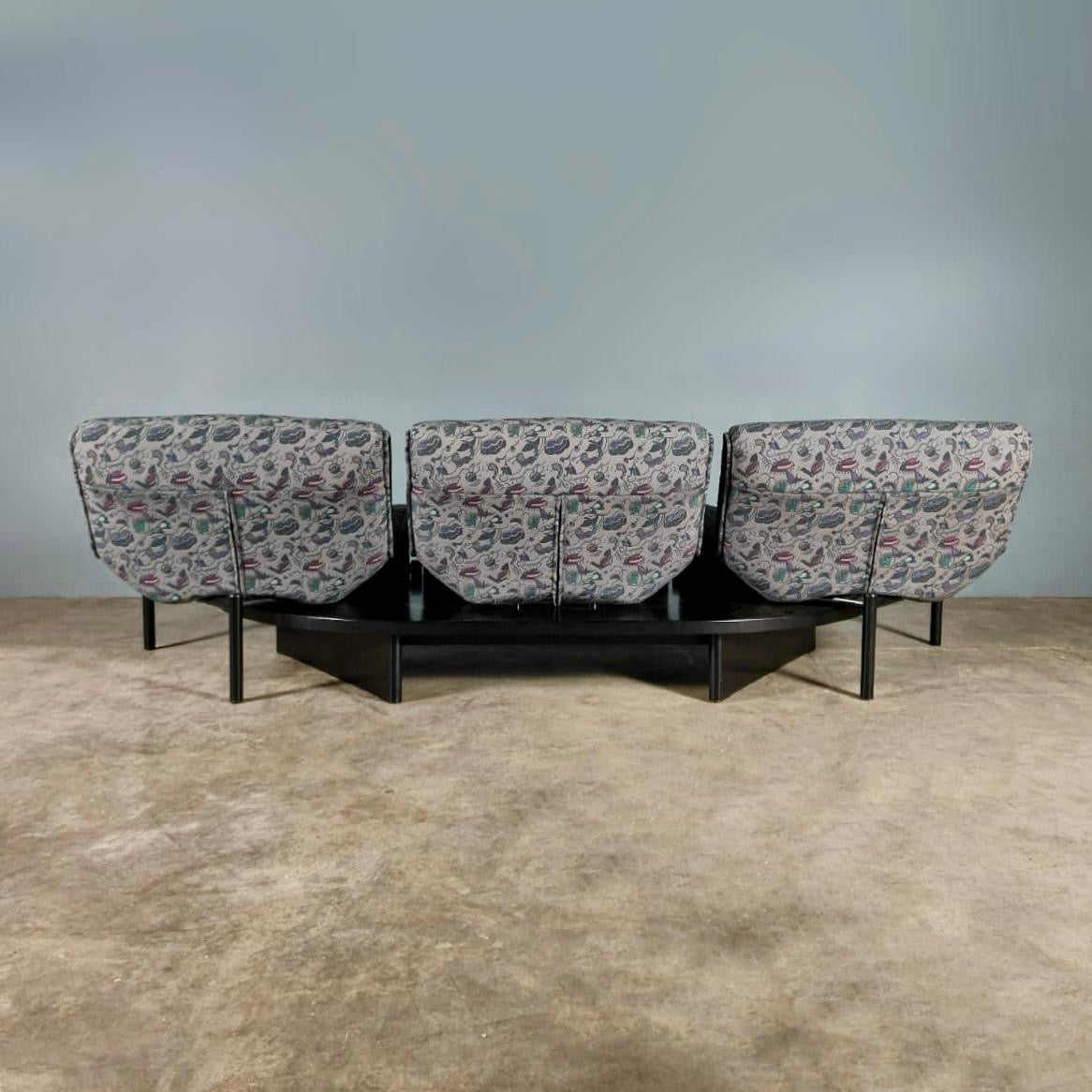 Vico Magistretti Veranda For Cassina Three Seater Sofa Mid Century Vintage Retro MCM