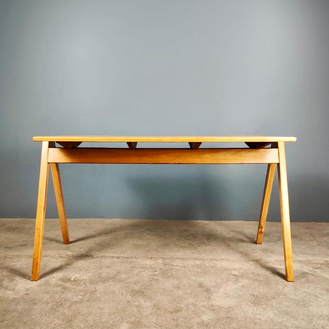 SOLD Mid Century Hillestak Dining Table Or Desk By Robin Day For Hille Vintage Retro MCM