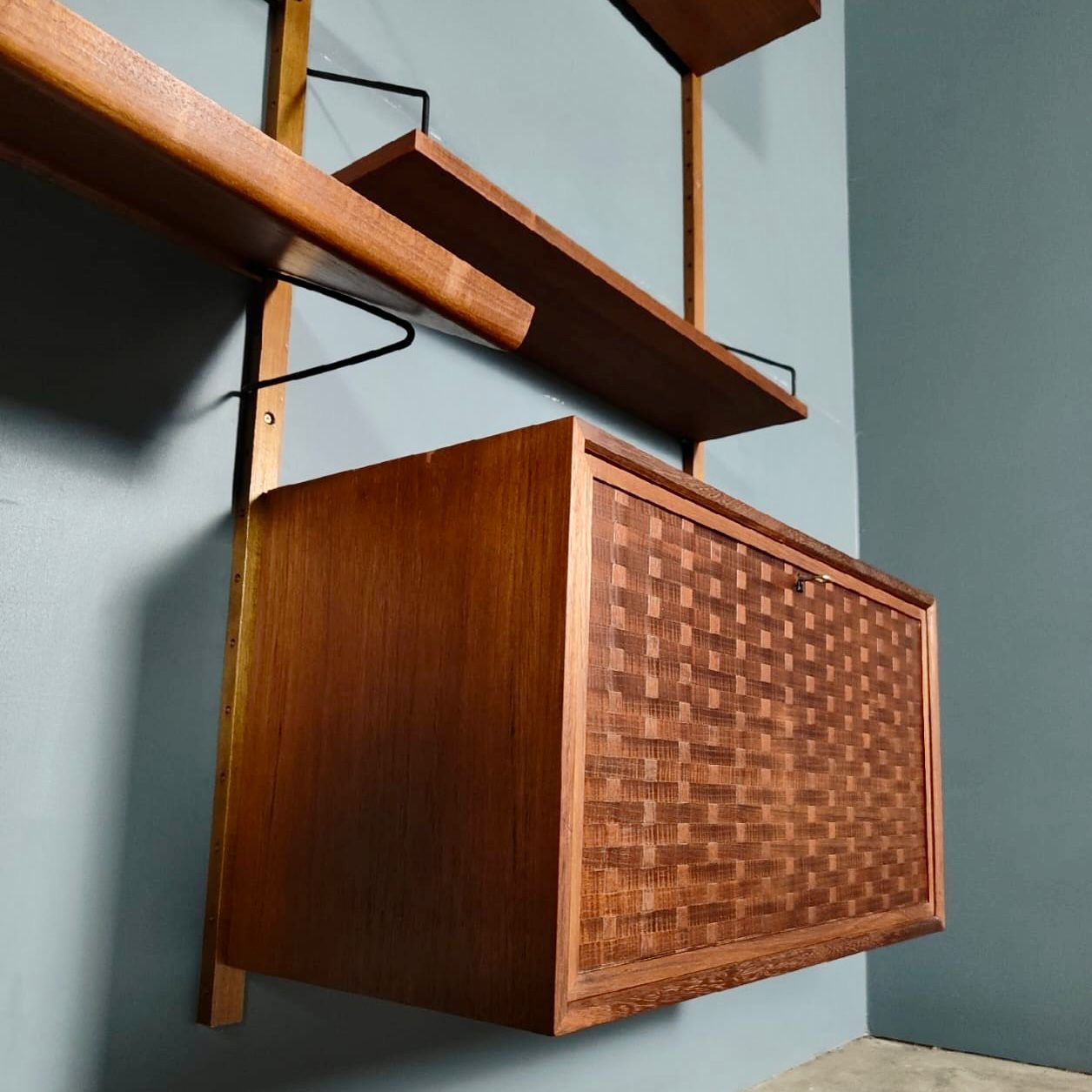 Mid Century Poul Cadovius Royal System Cado Large Teak Wall Unit Vintage Retro MCM