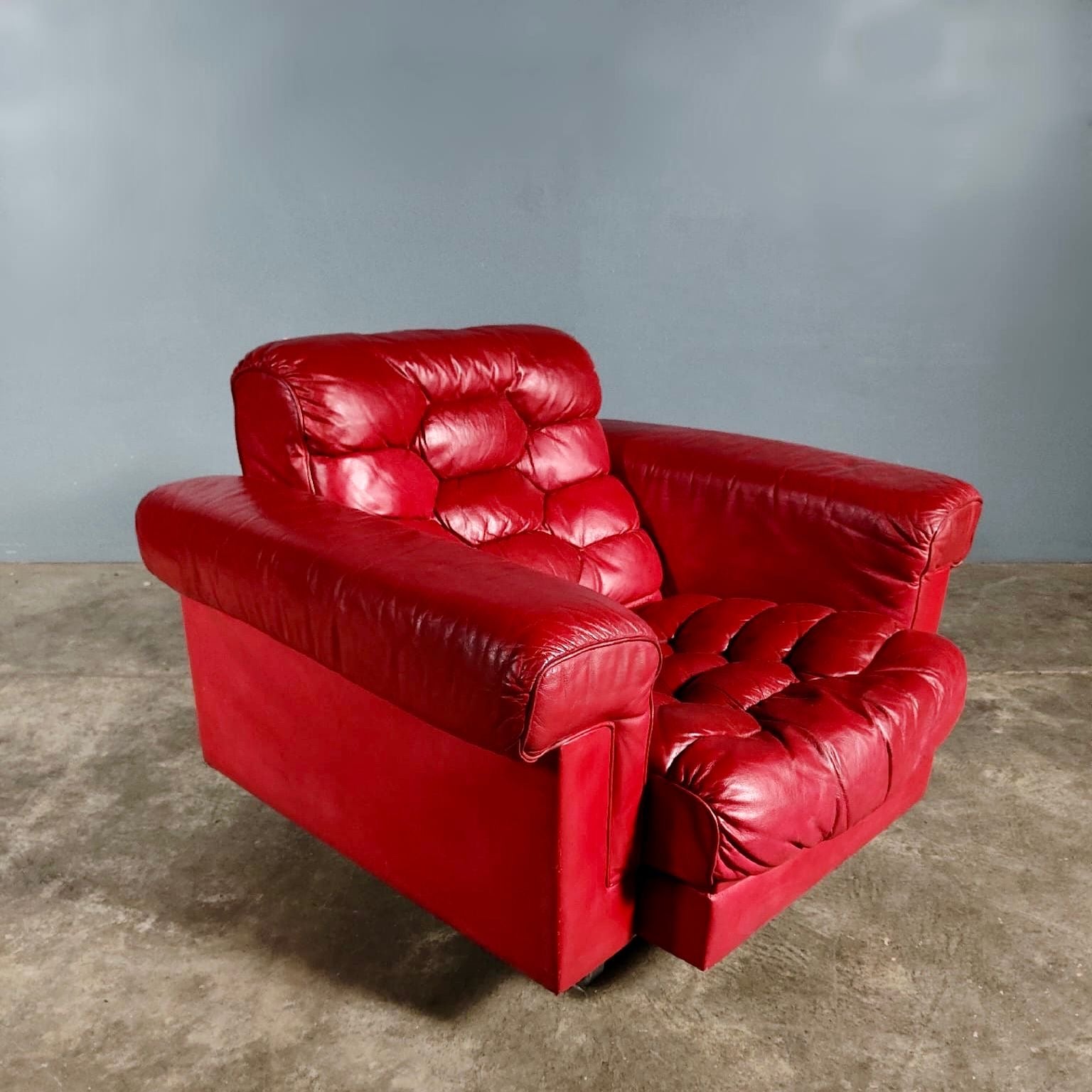 SOLD Pair Of Reclining Armchairs De Sede DS-P Leather By Robert Haussmann Switzerland 1971 Mid Century Vintage Retro MCM