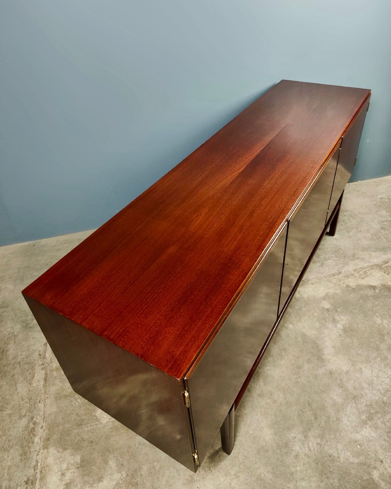 SOLD Rungstedlund Mahogany Danish Sideboard By Ole Wanscher For Poul Jeppesen Mid Century Vintage Retro MCM