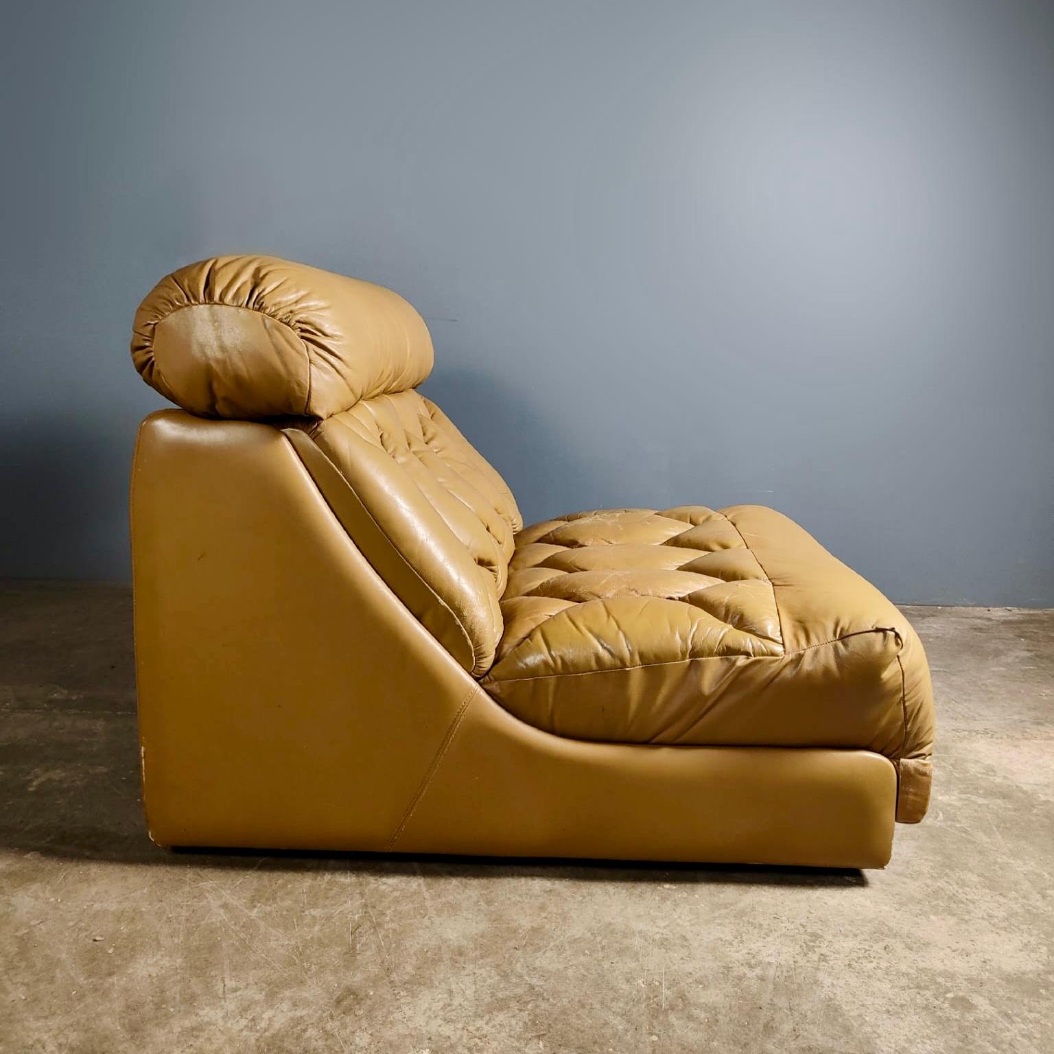 SOLD Pair Of Tetrad Leather Armchairs/Two Seater Sofa Mid Century Vintage Retro MCM