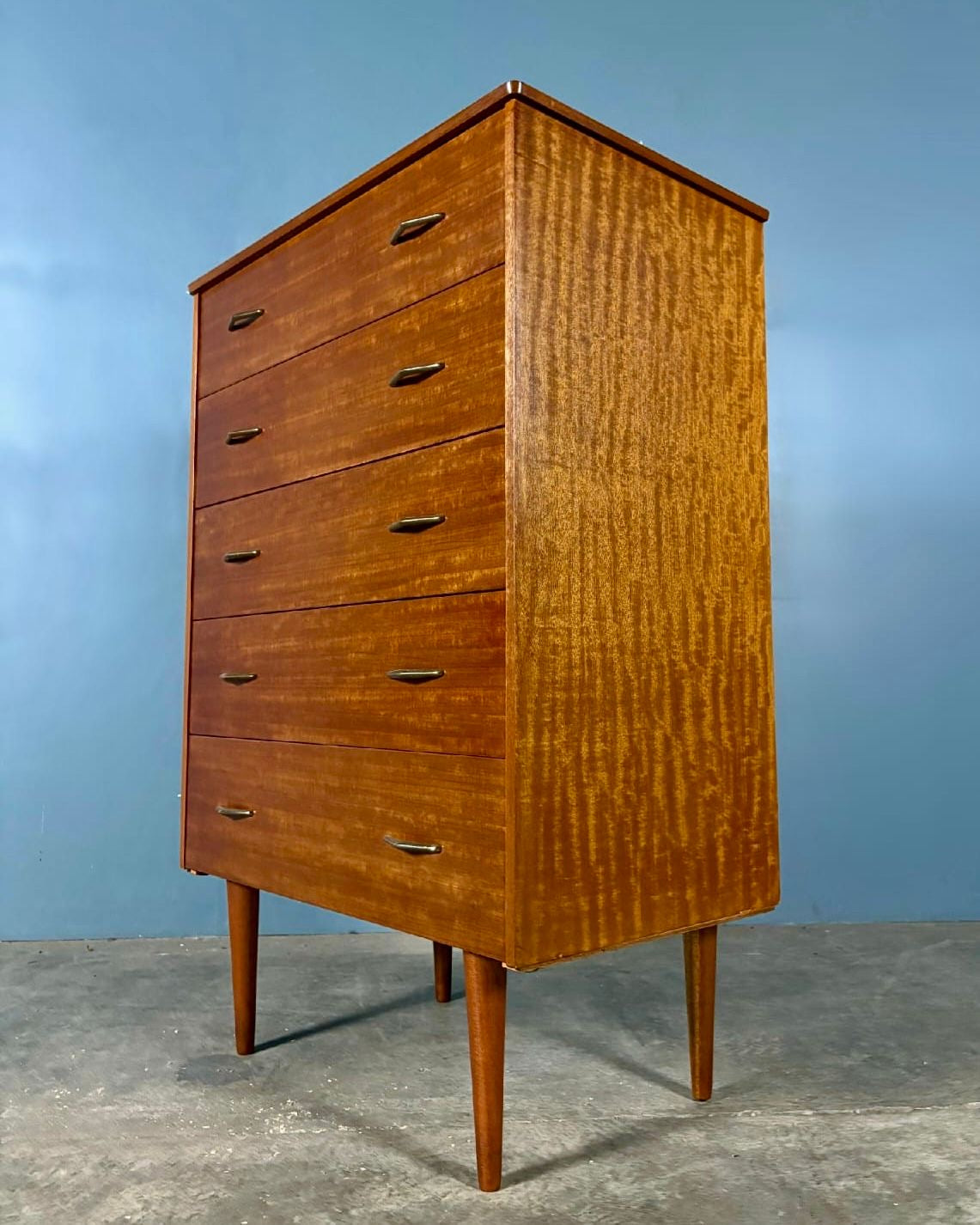 Mid Century Teak Chest Of Drawers Vintage Retro MCM