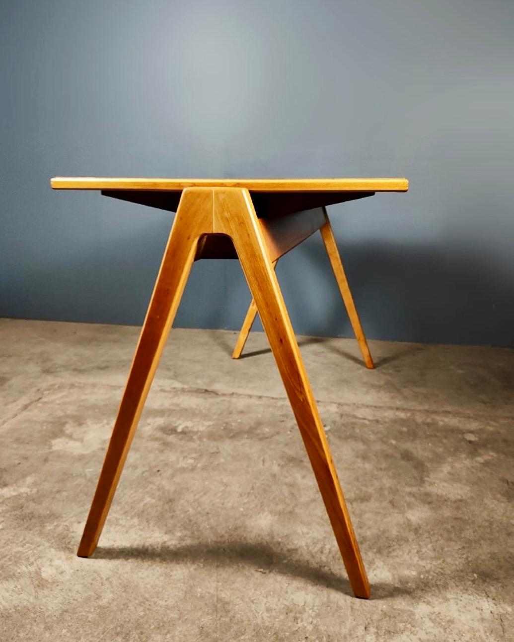 SOLD Mid Century Hillestak Dining Table Or Desk By Robin Day For Hille Vintage Retro MCM