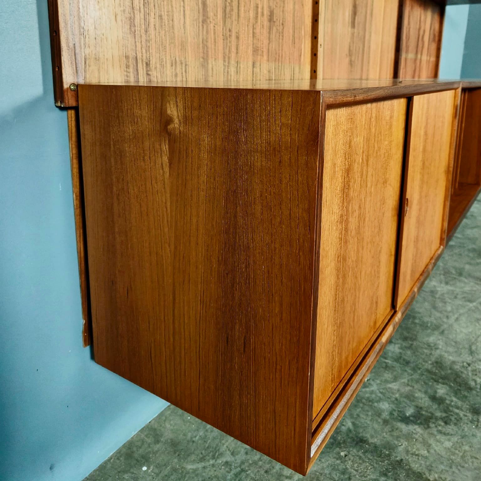 SOLD Mid Century Poul Cadovius Royal System Cado Large Teak Wall Unit Vintage Retro MCM