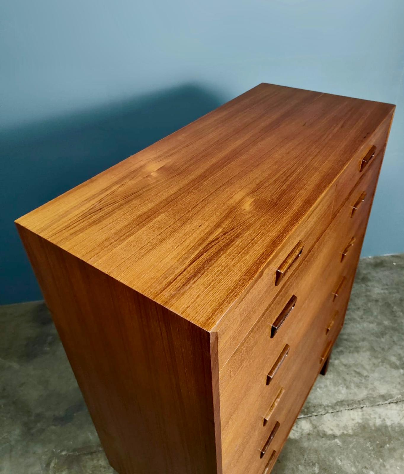 SOLD Large Danish Tall Boy/Chest Of Drawers By Vitze Møbelfabrik Børge Mogensen Mid Century Vintage Retro MCM