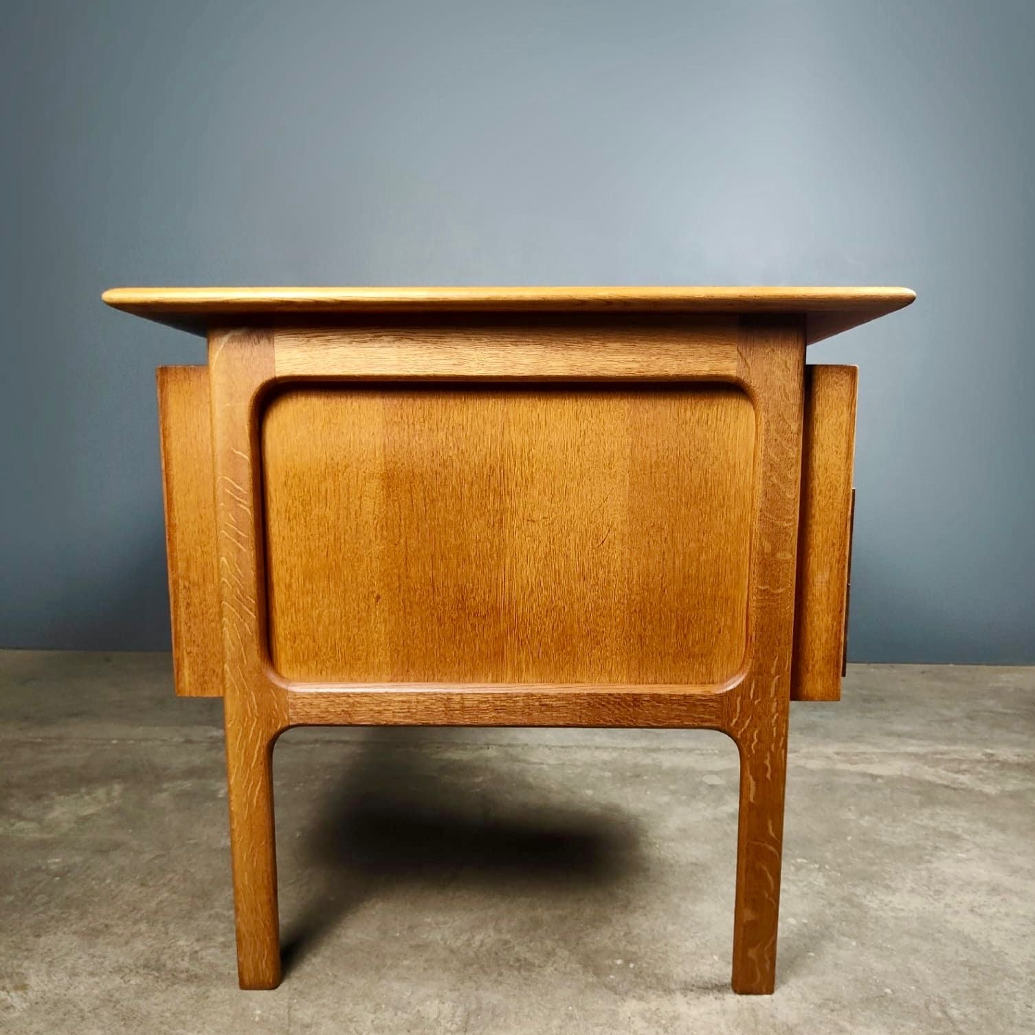 SOLD Mid Century Danish Oak Desk By Arne Vodder For Sibast Vintage Retro MCM