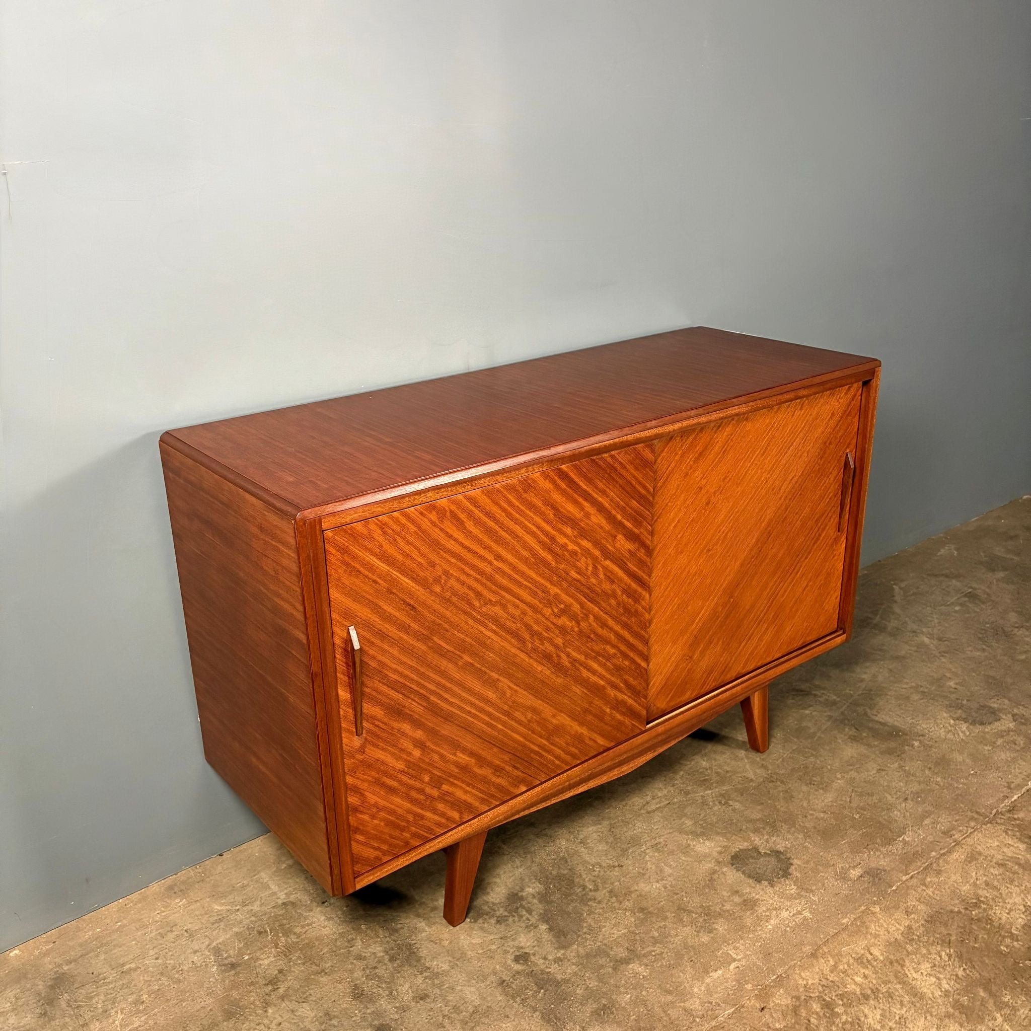 SOLD David Joel Small Teak Sideboard Mid Century Vintage Retro MCM