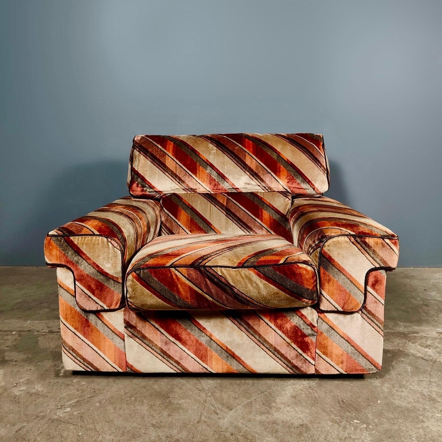 SOLD Pair Of Mid Century Matching Armchairs Vintage Retro MCM