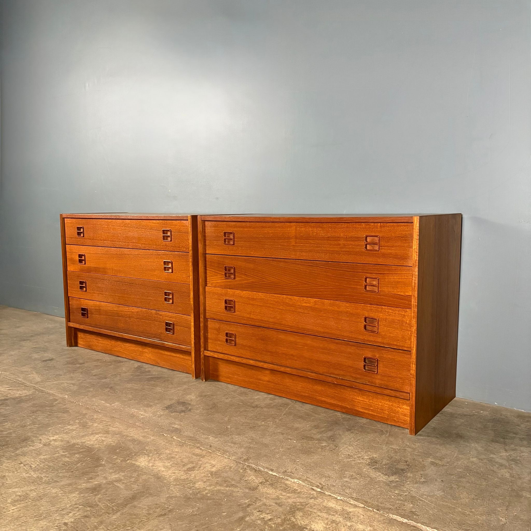 Pair Of Sejling Skabe Teak Chest Of Drawers Mid Century Vintage Retro MCM