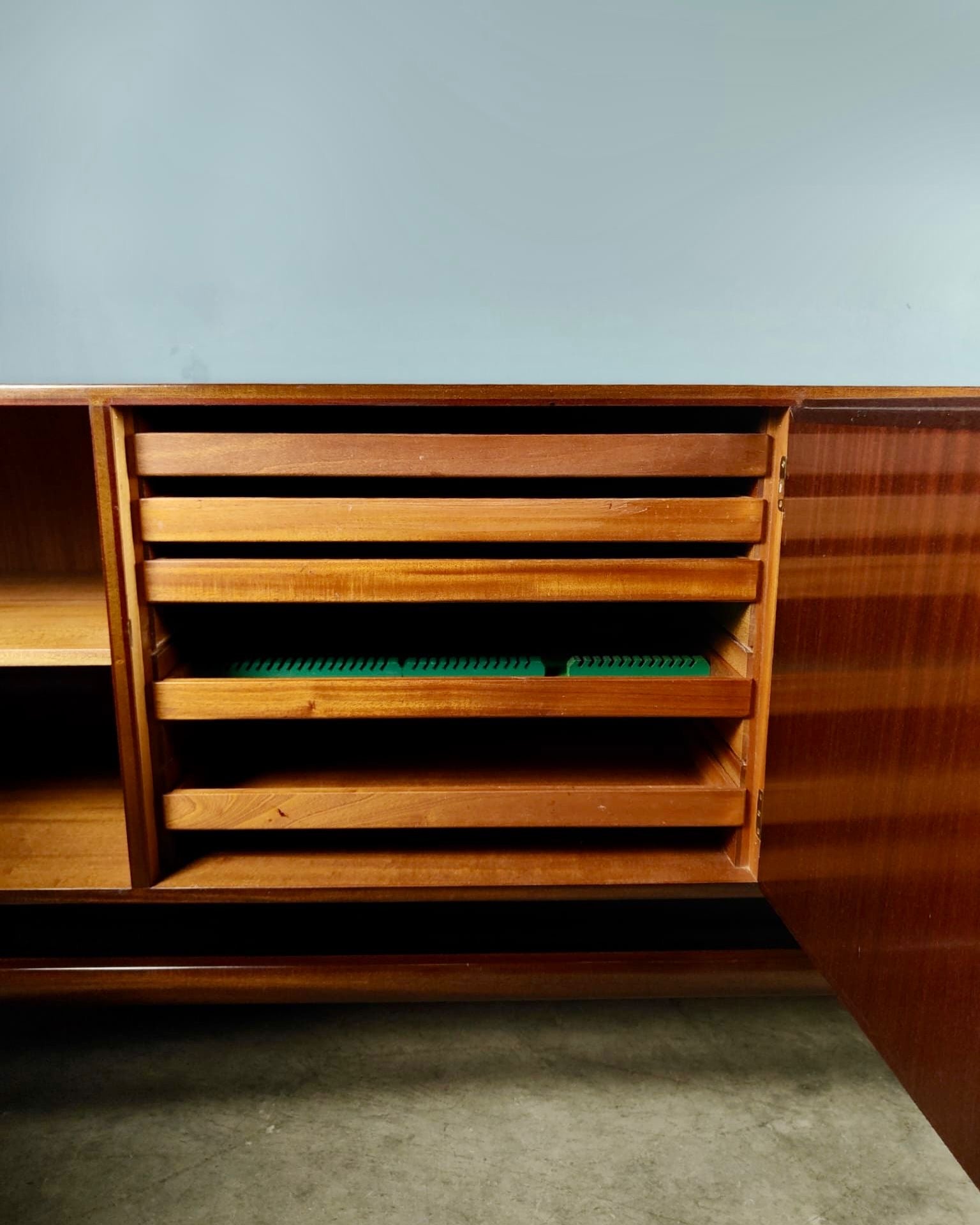 SOLD Rungstedlund Mahogany Danish Sideboard By Ole Wanscher For Poul Jeppesen Mid Century Vintage Retro MCM