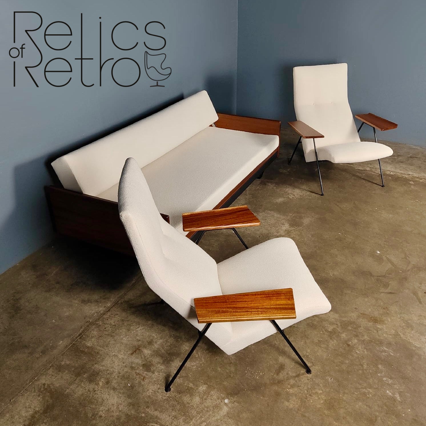 SOLD Pair Of Matching Robin Day For Hille 1952 Reclining Lounge Chairs Mid Century Vintage Retro MCM