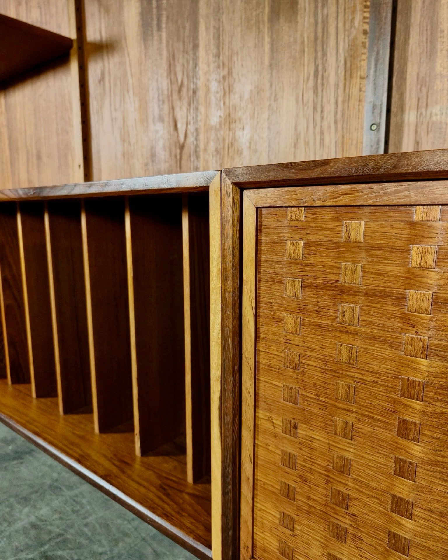 SOLD Mid Century Poul Cadovius Royal System Cado Large Teak Wall Unit Vintage Retro MCM
