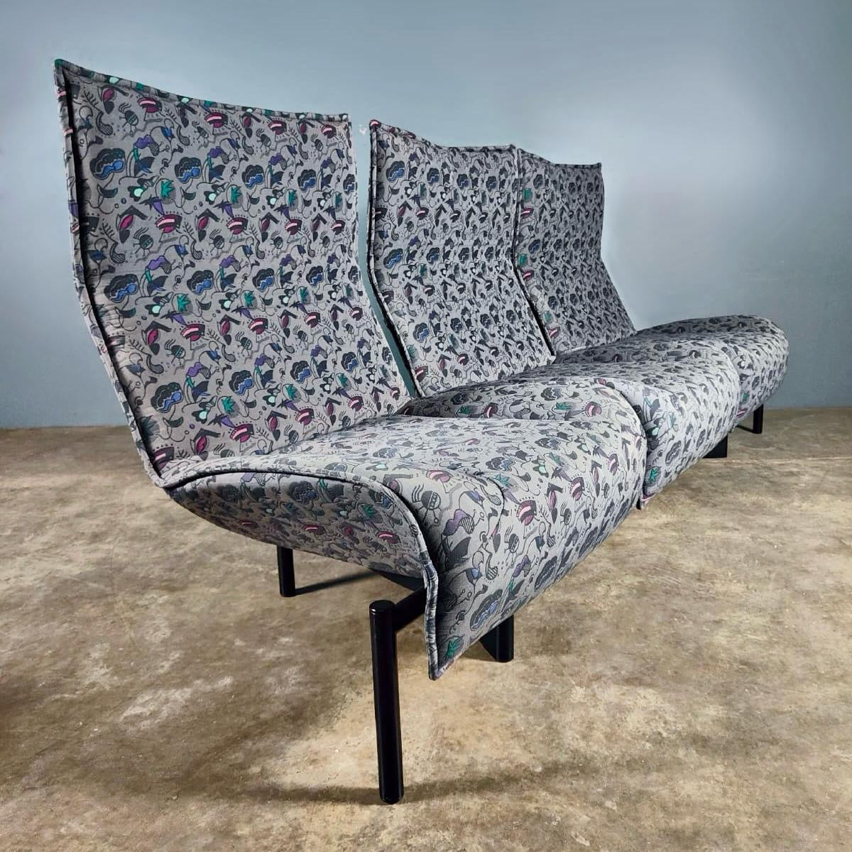 Vico Magistretti Veranda For Cassina Three Seater Sofa Mid Century Vintage Retro MCM