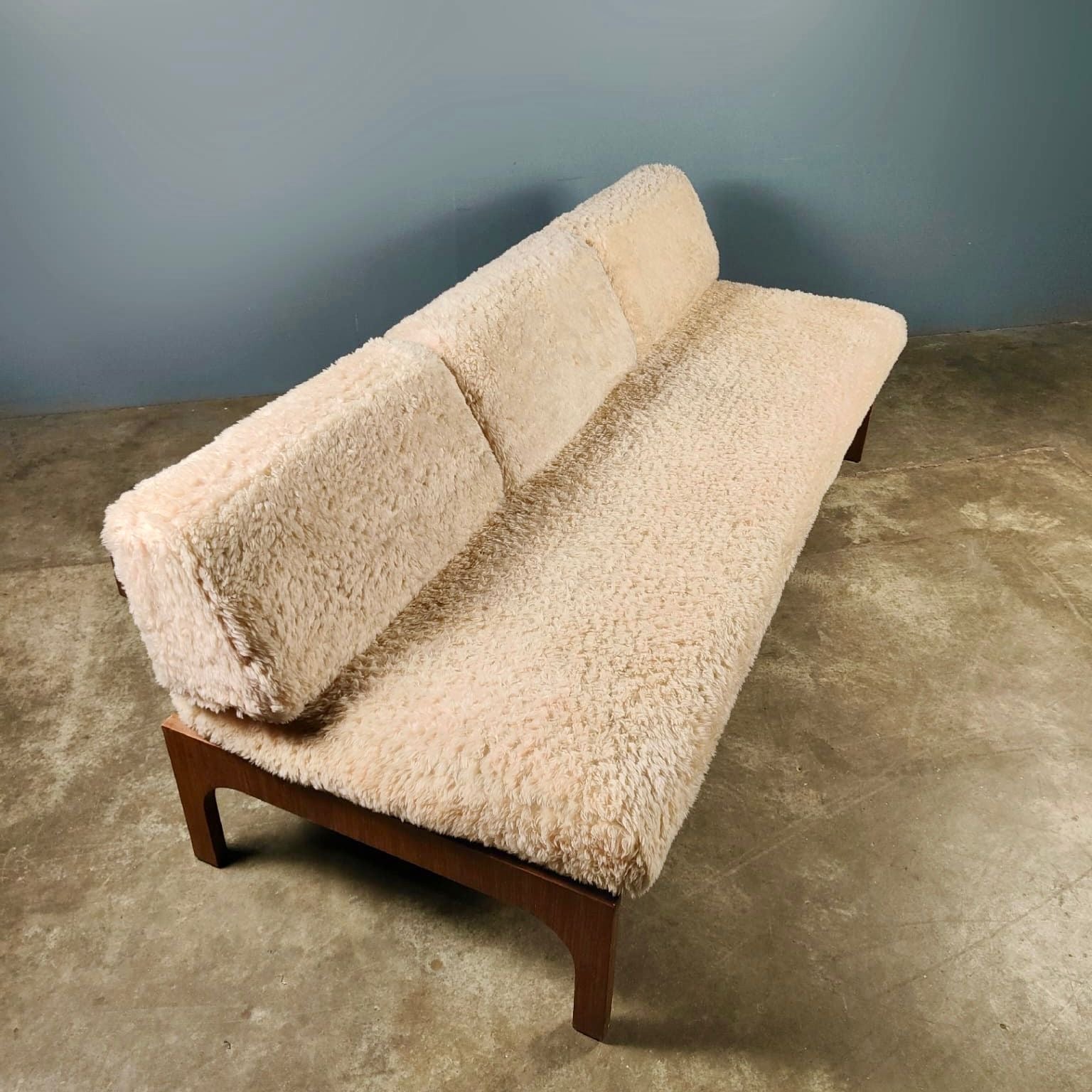 SOLD Toothill Sofa Bed, Three Seater Sofa In Original Upholstery & Coffee Table Mid Century Vintage Retro MCM