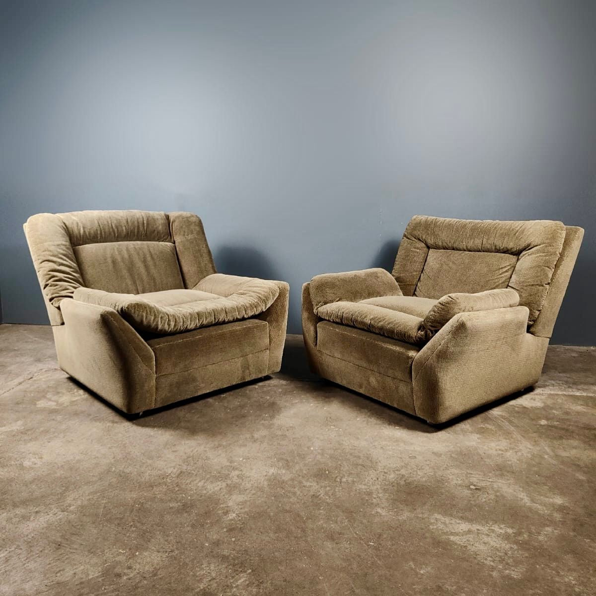 SOLD Howard Keith HK London Mid Century Two Seater Sofa & Armchair Green Helmsdale Vintage Retro MCM