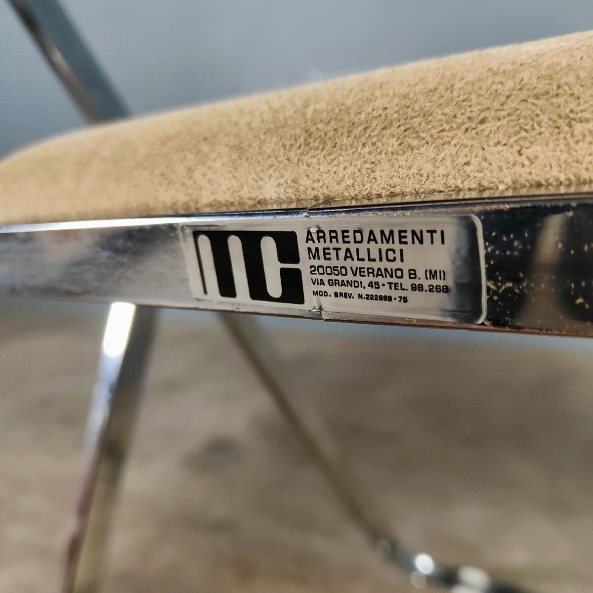 SOLD 6 x Mid Century Italian Chrome Folding Dining Chairs By Arredamenti Metallici Vintage Retro MCM