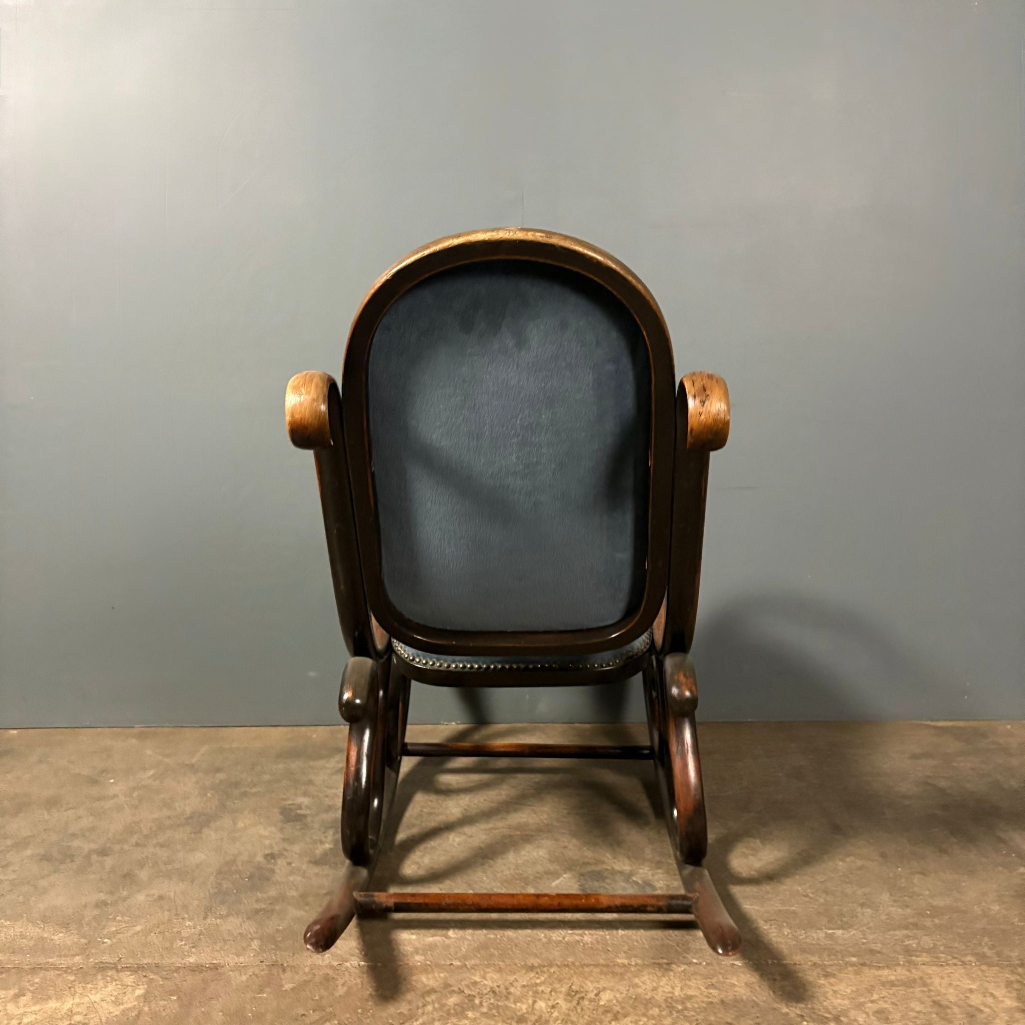 Early Victorian Beech Thonet Bentwood Rocking Chair Antique