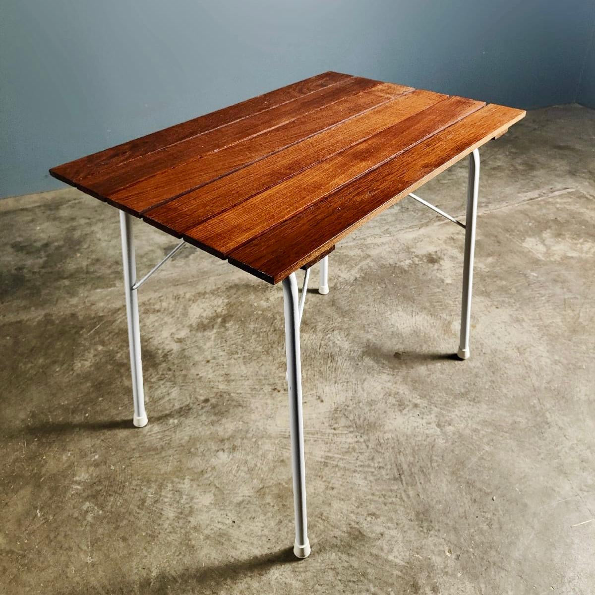 SOLD Danish Teak Daneline BKS 4 Garden Stacking Chairs & Table Mid Century Vintage Retro MCM