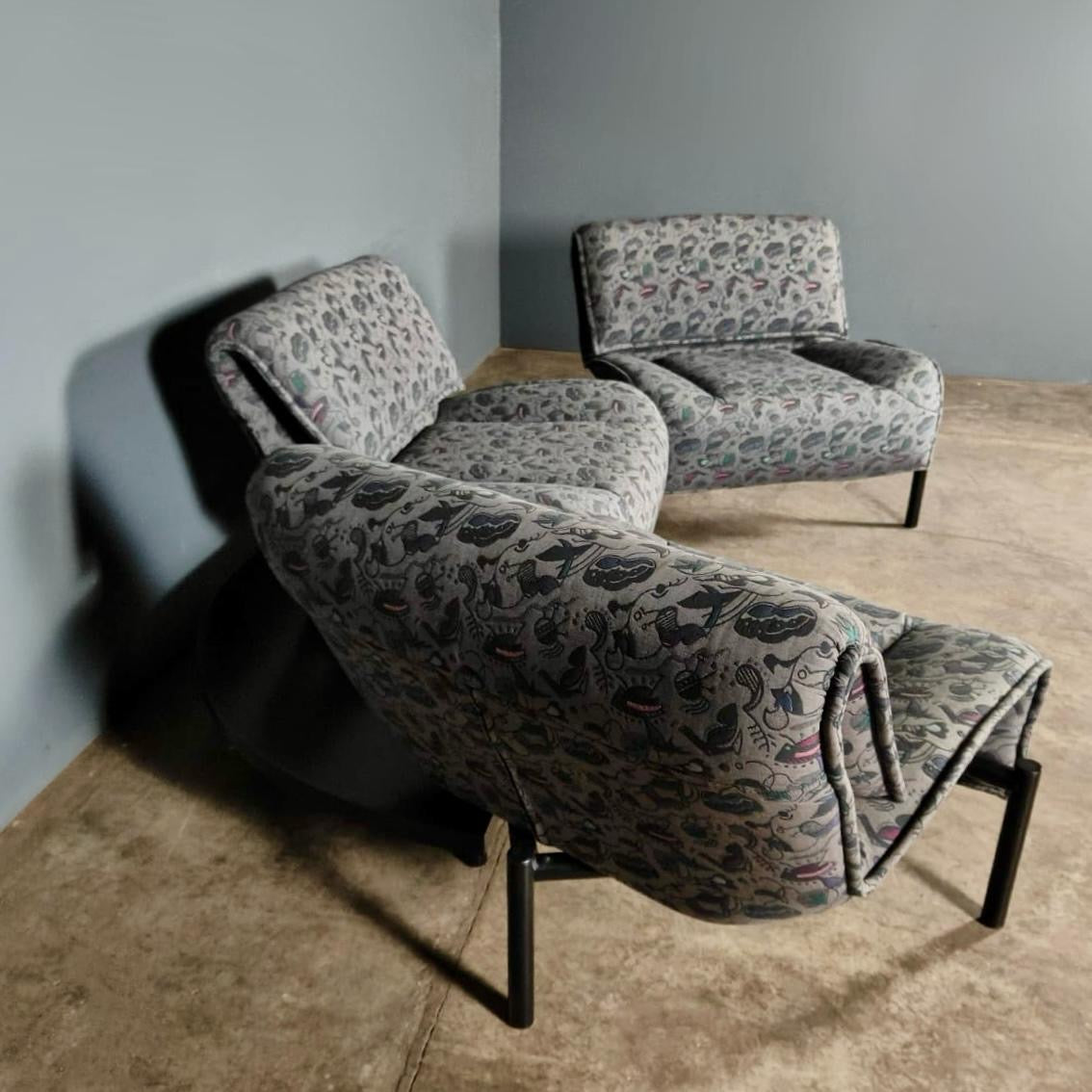 Vico Magistretti Veranda For Cassina Three Seater Sofa Mid Century Vintage Retro MCM