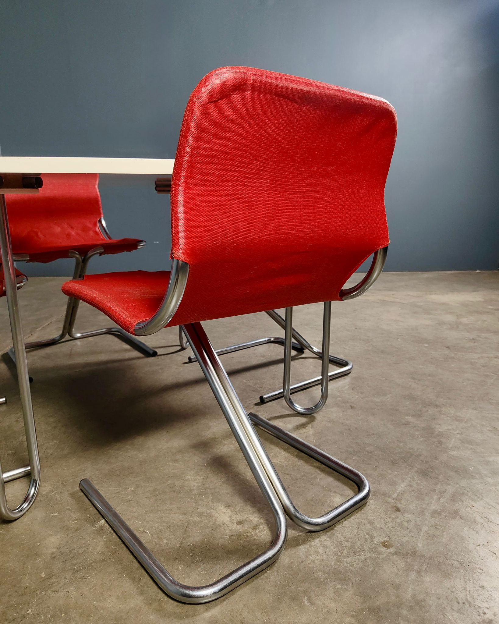 Four Formula Dining Chairs & Matching Table By Ruud Ekstrand & Christer Norman For Dux 1968 Sweden Mid Century Vintage Retro MCM