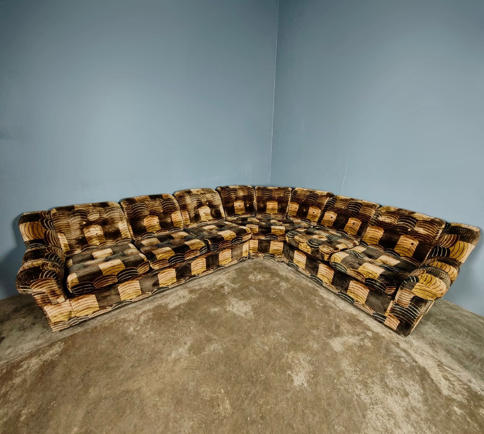 SOLD Mid Century Dux Corner Modular Sofa & Matching Armchair Vintage Retro MCM