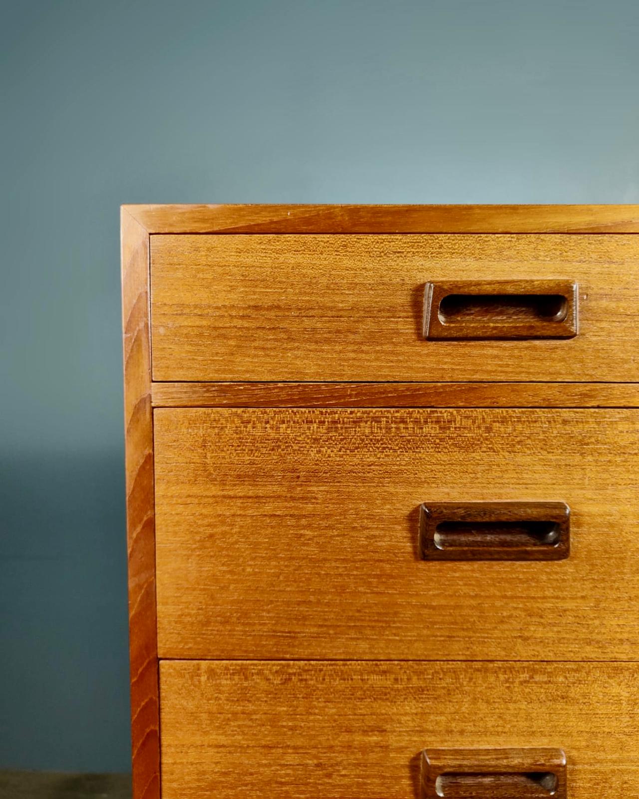 SOLD Large Danish Tall Boy/Chest Of Drawers By Vitze Møbelfabrik Børge Mogensen Mid Century Vintage Retro MCM