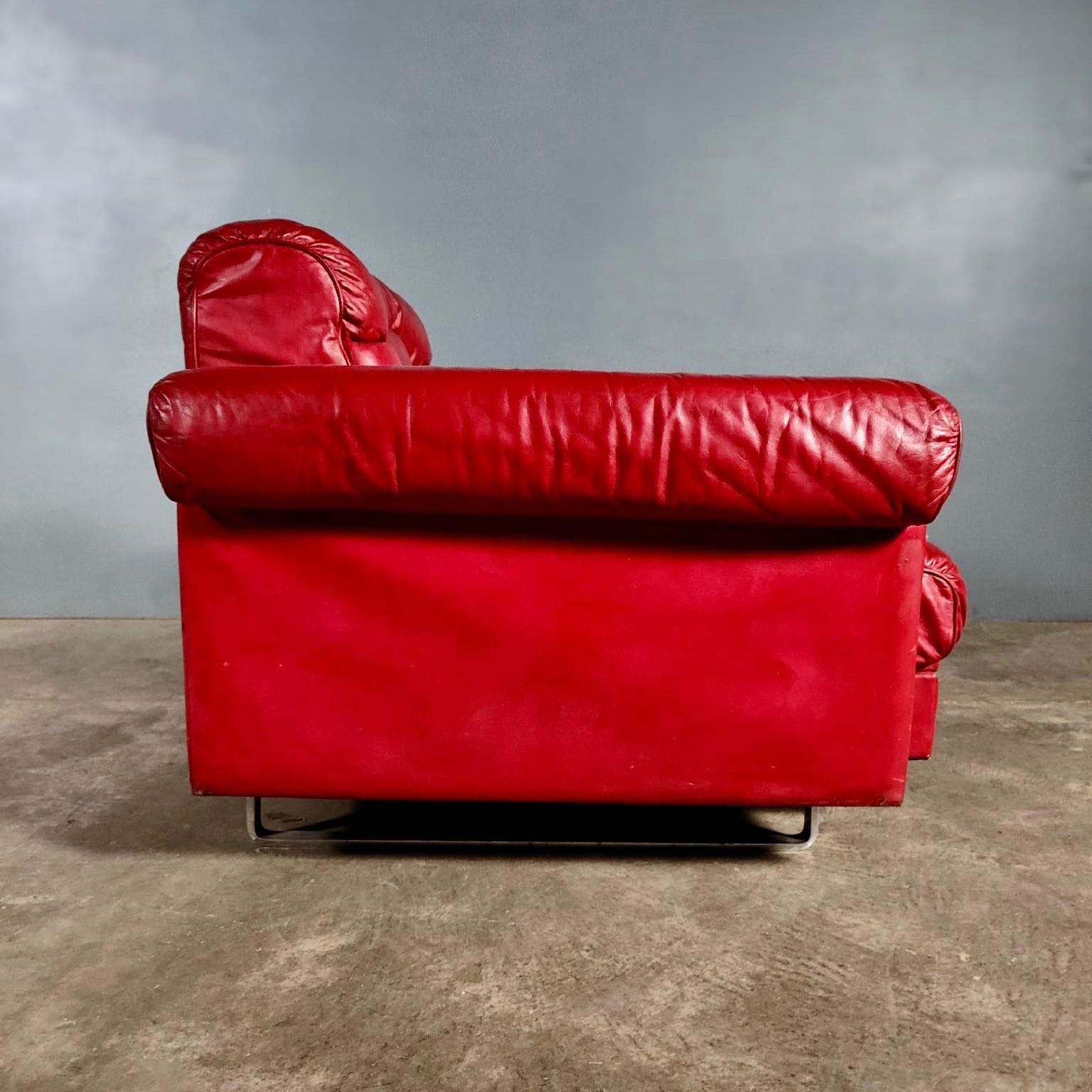 SOLD Pair Of Reclining Armchairs De Sede DS-P Leather By Robert Haussmann Switzerland 1971 Mid Century Vintage Retro MCM