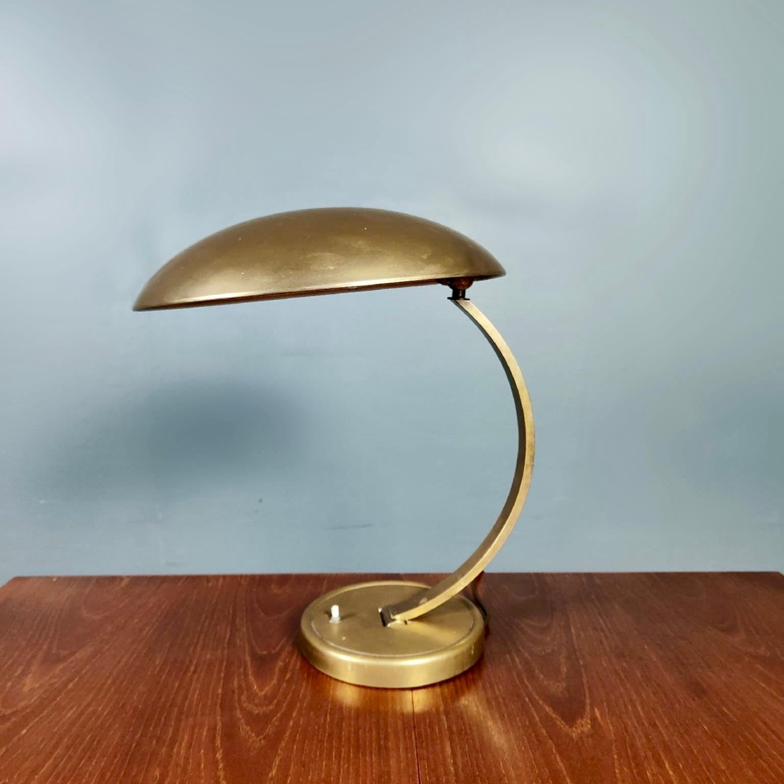 SOLD Christian Dell For Kaiser Idell Model 6751 Brass Table/Desk Lamp Mid Century Vintage Retro MCM