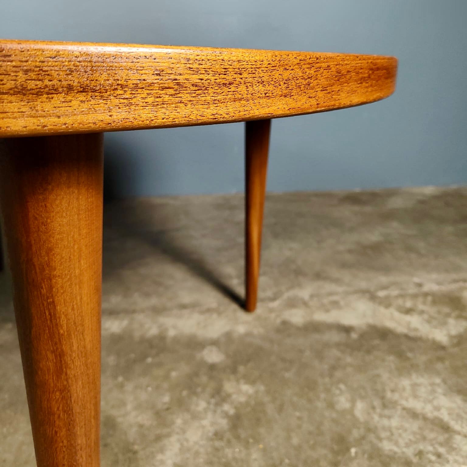 SOLD Mid Century Large Teak Sunburst Coffee Table/Side Table Vintage Retro MCM