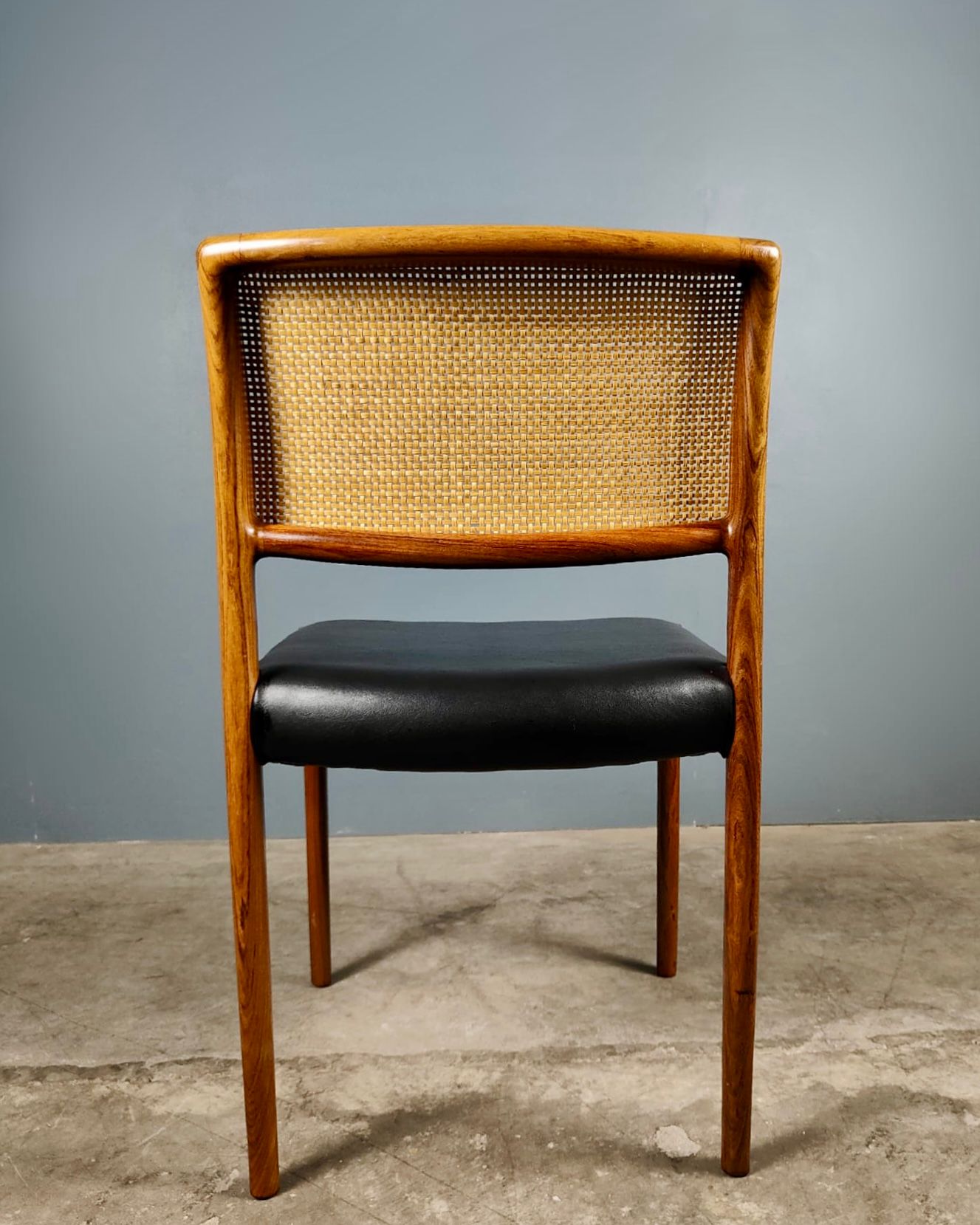 SOLD 8 x Model 80 Dining Chairs By Niels Møller From J.L Møllers Mid Century Vintage Retro