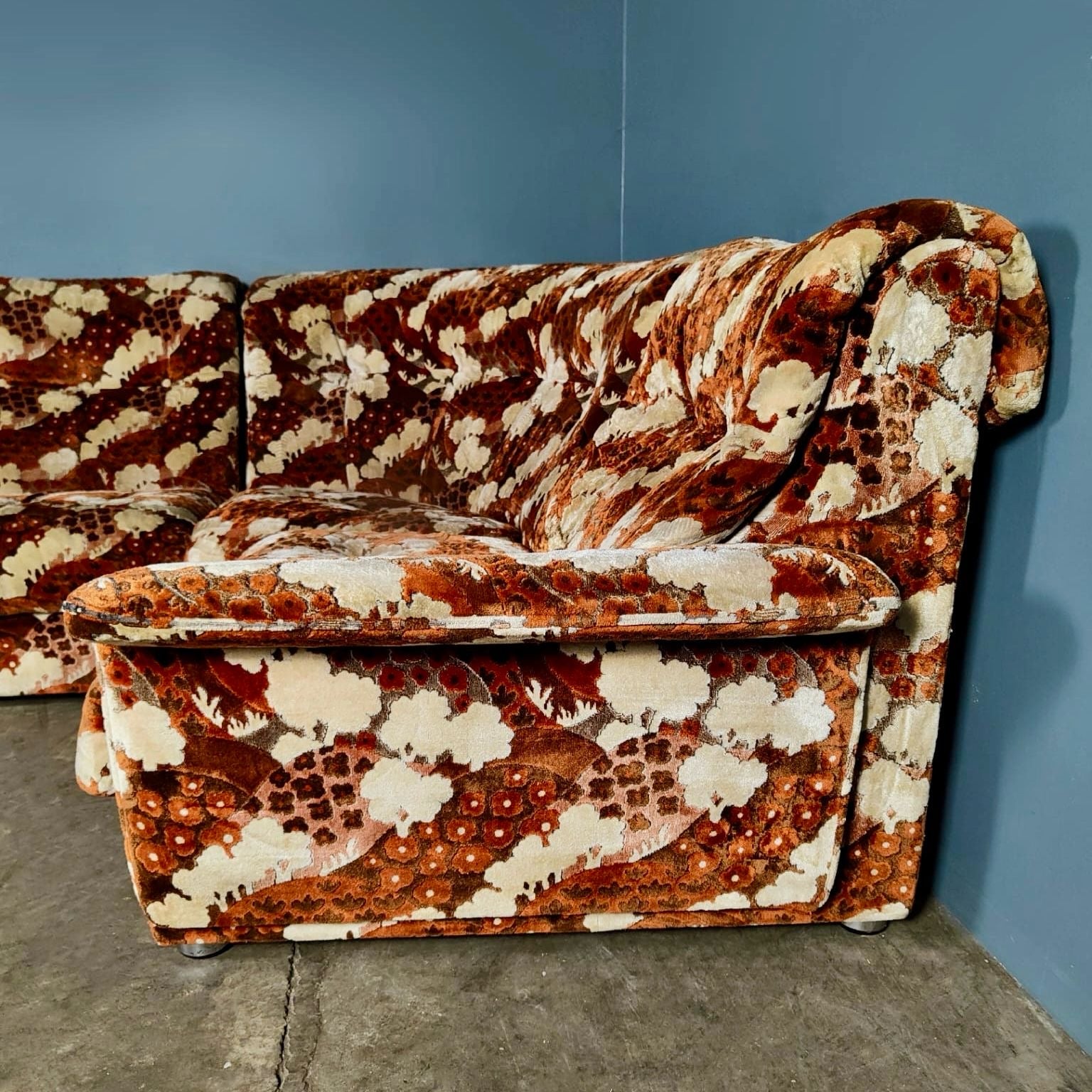 Mid Century Modular Corner Sofa & Armchair By Englender Vintage Retro MCM