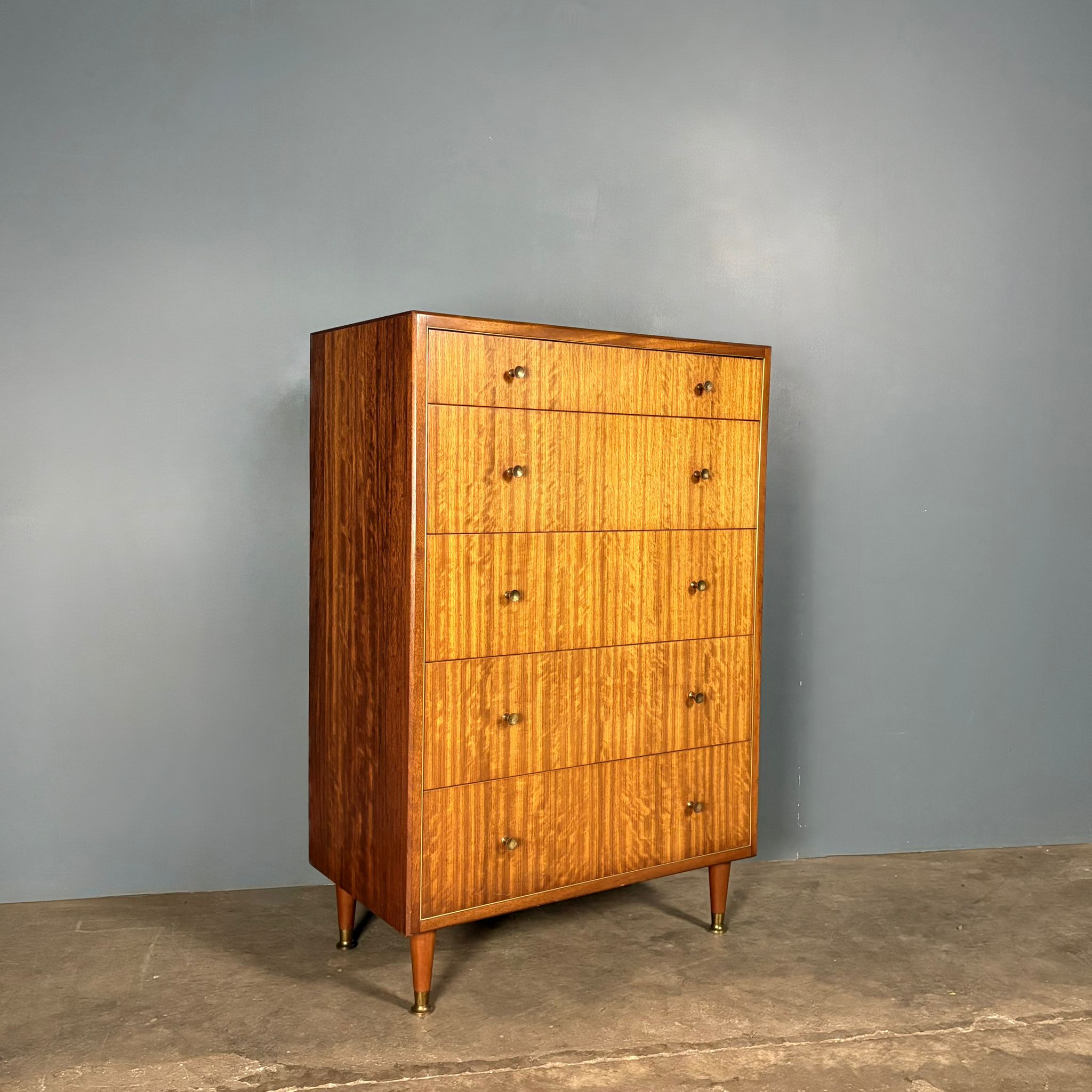 Herbert E Gibbs Tallboy/Chest Of Drawers Mid Century Vintage Retro MCM