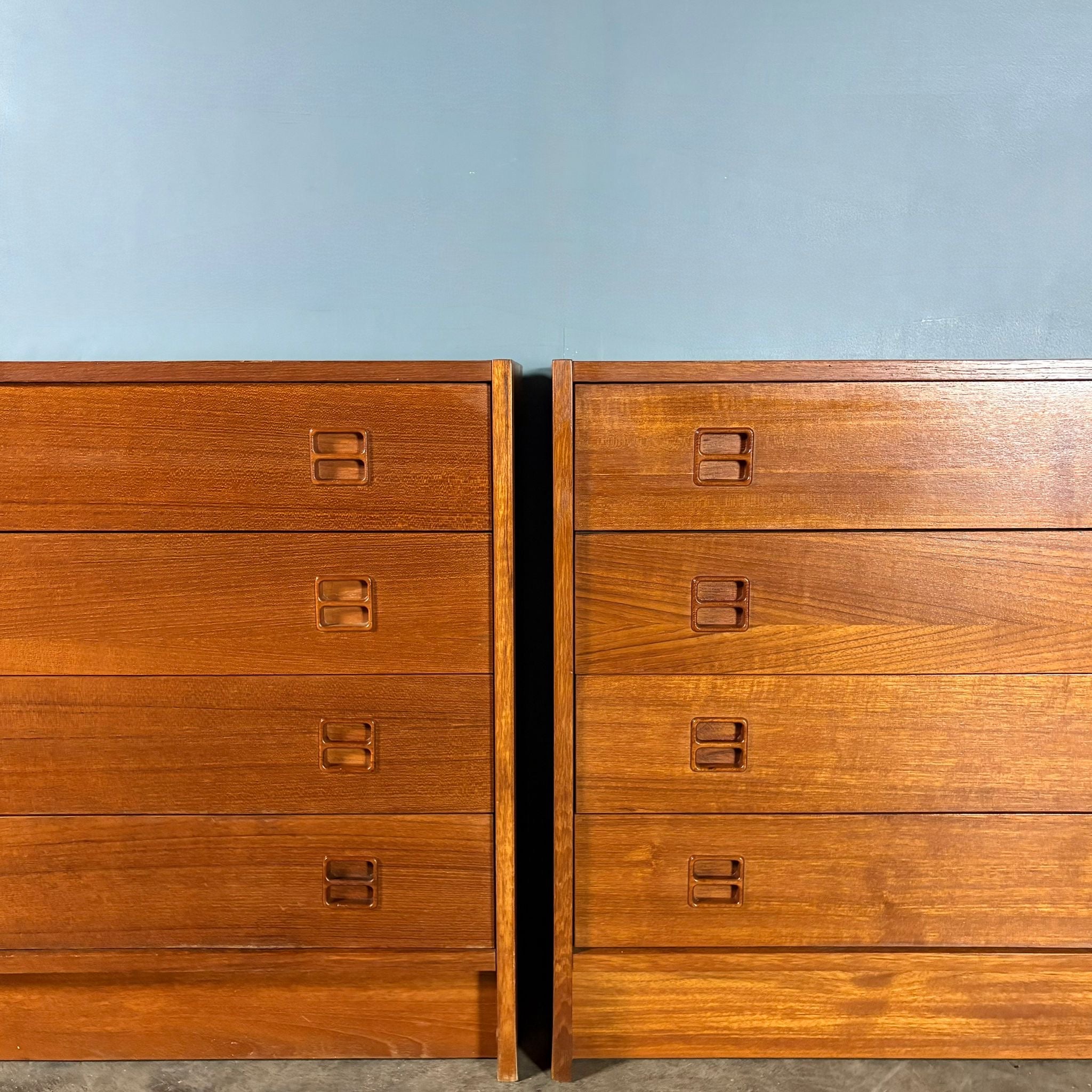 Pair Of Sejling Skabe Teak Chest Of Drawers Mid Century Vintage Retro MCM