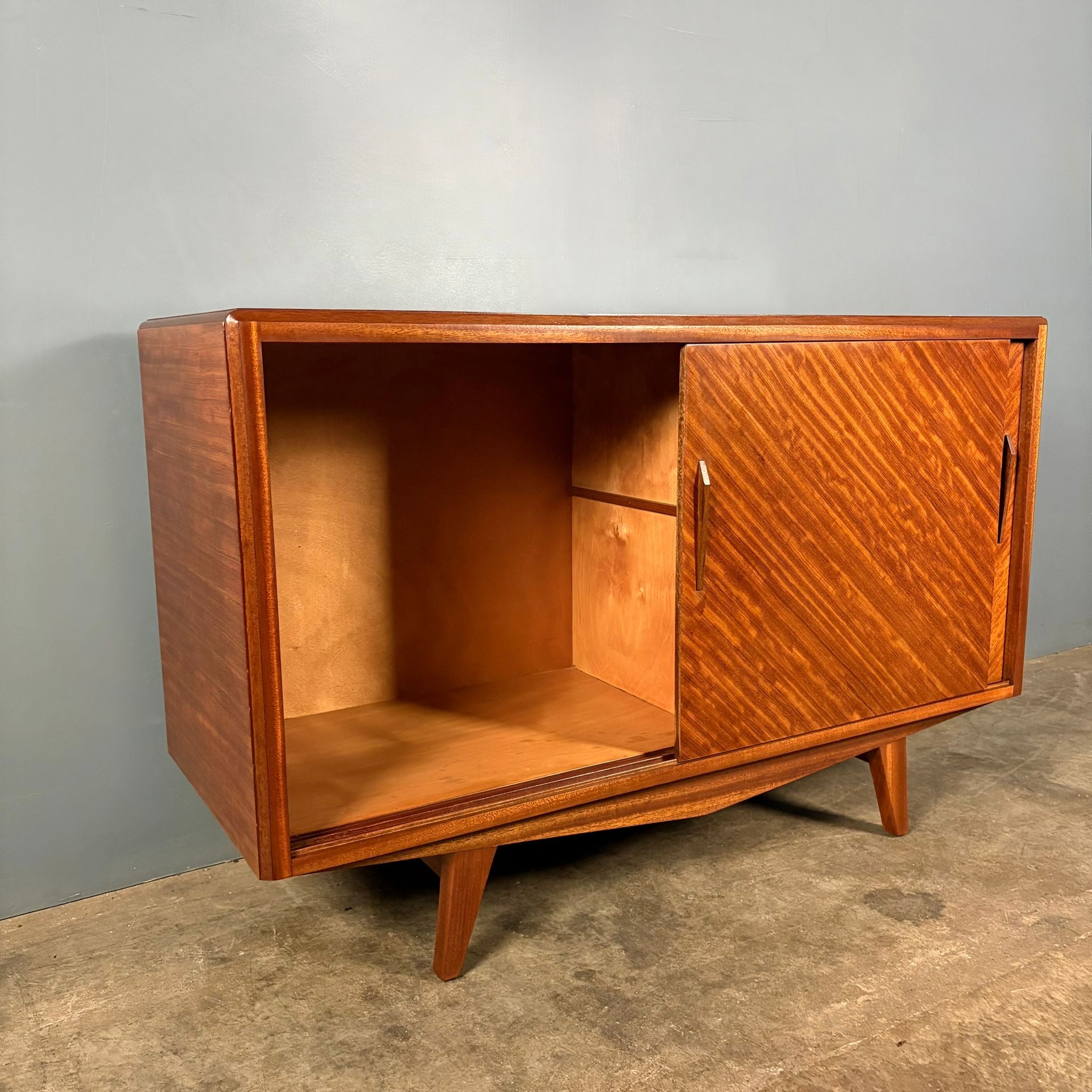 SOLD David Joel Small Teak Sideboard Mid Century Vintage Retro MCM