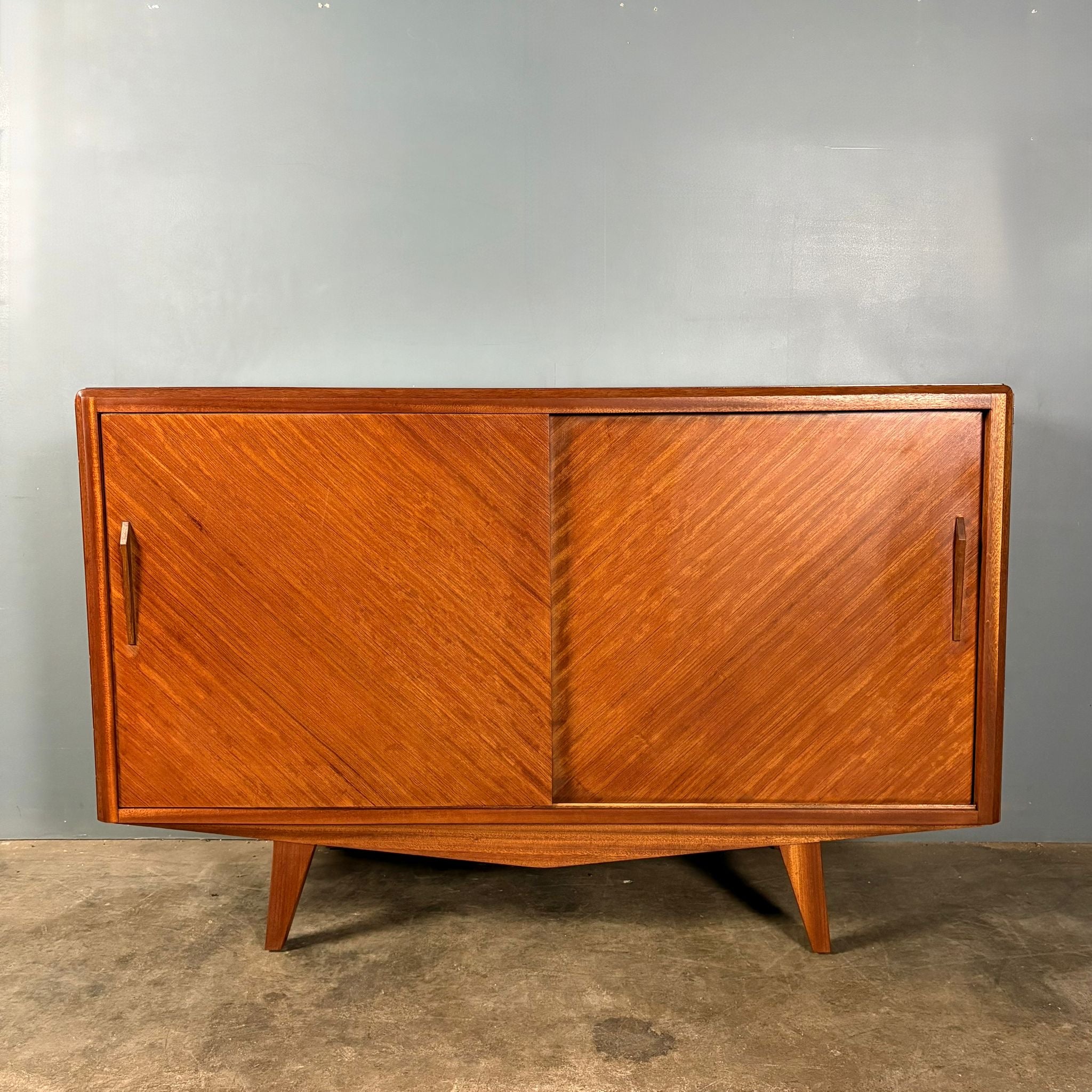 SOLD David Joel Small Teak Sideboard Mid Century Vintage Retro MCM