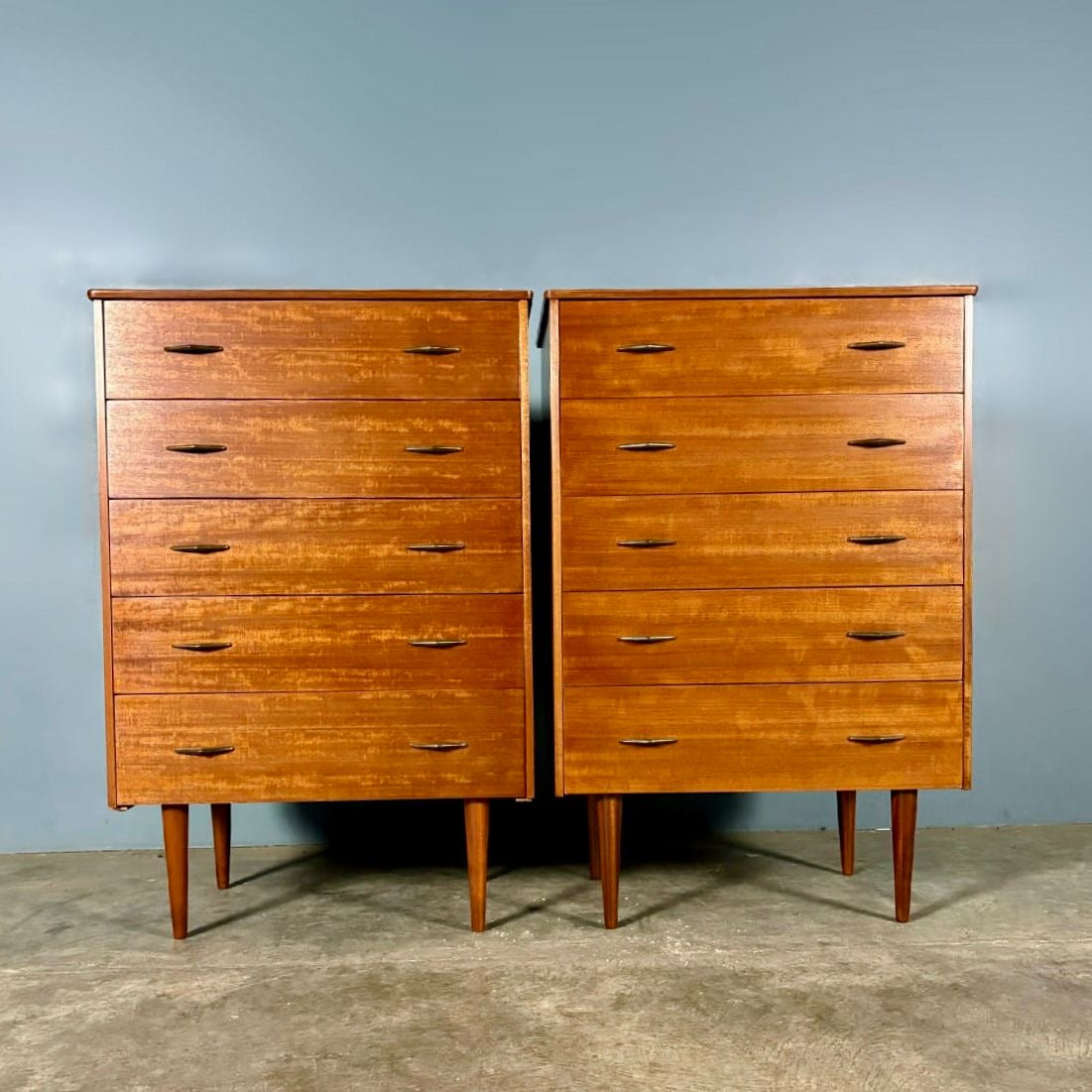 Mid Century Teak Chest Of Drawers Vintage Retro MCM