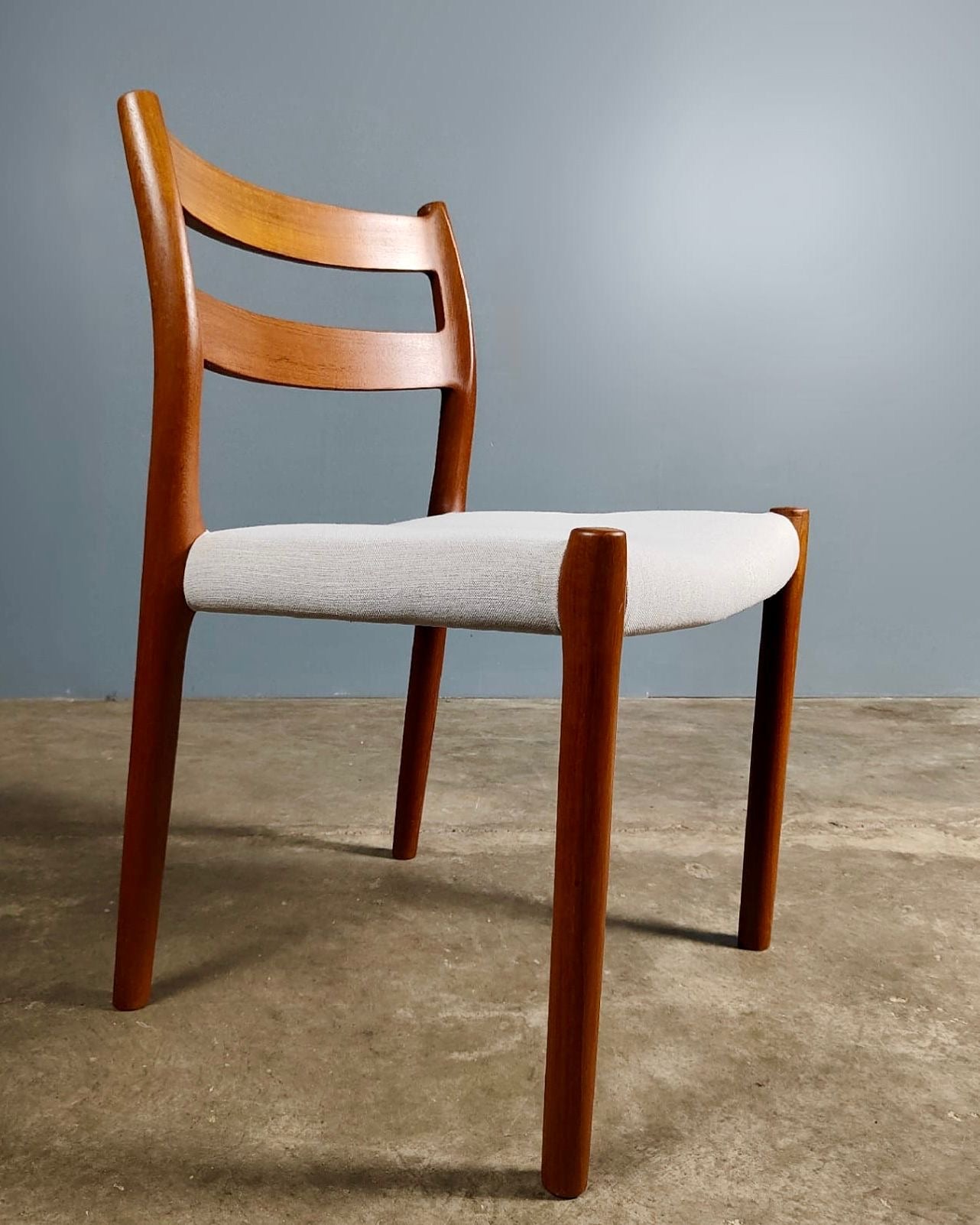 SOLD 4 x Model 84 Teak Dining Chairs Niels Otto Møller J.L Møllers Møbelfabrik Mid Century Vintage Retro MCM