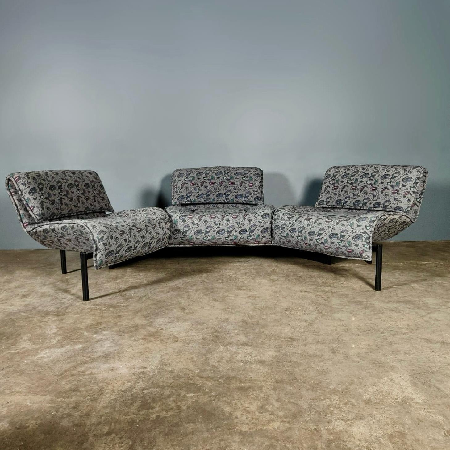 Vico Magistretti Veranda For Cassina Three Seater Sofa Mid Century Vintage Retro MCM