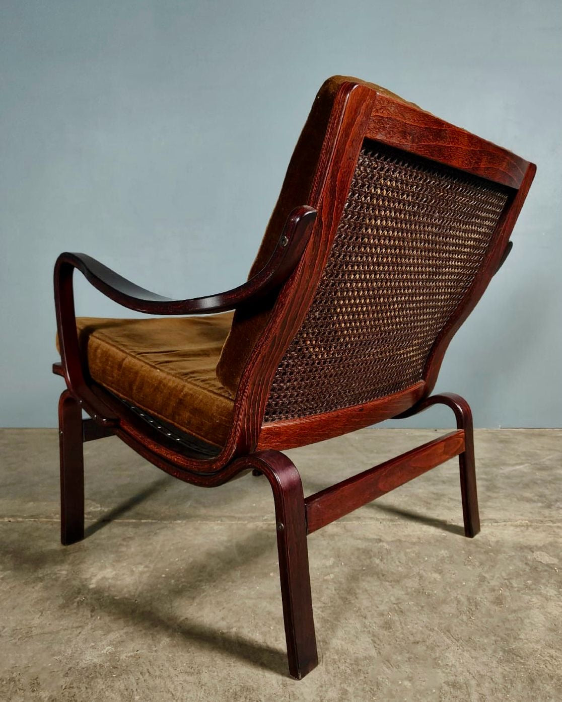 Mid Century Bentwood Rosewood Lounge Chair Vintage Retro MCM