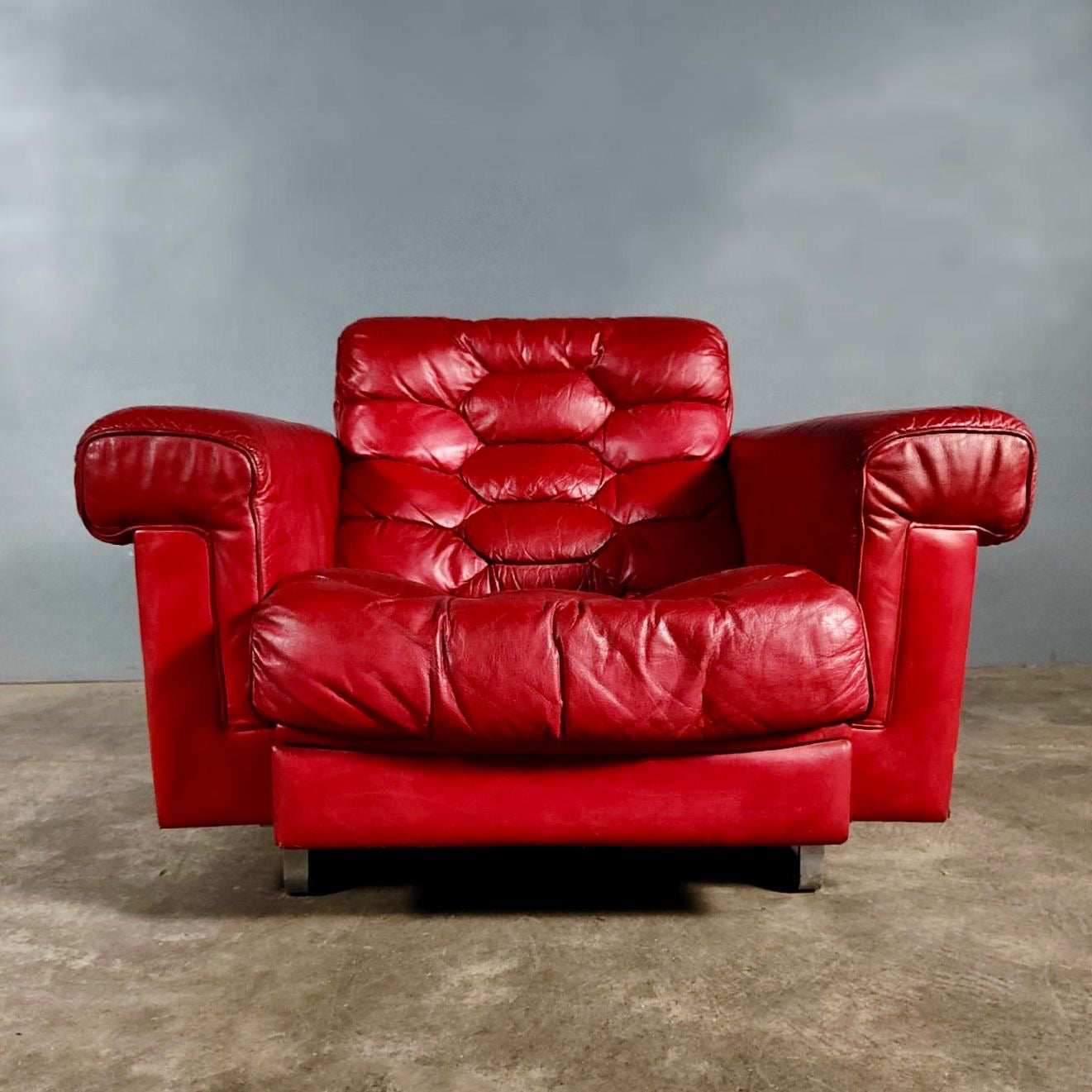 SOLD Pair Of Reclining Armchairs De Sede DS-P Leather By Robert Haussmann Switzerland 1971 Mid Century Vintage Retro MCM