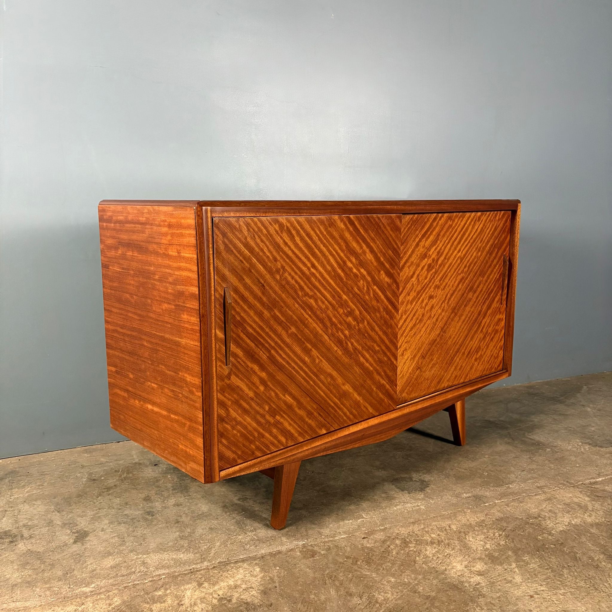 SOLD David Joel Small Teak Sideboard Mid Century Vintage Retro MCM