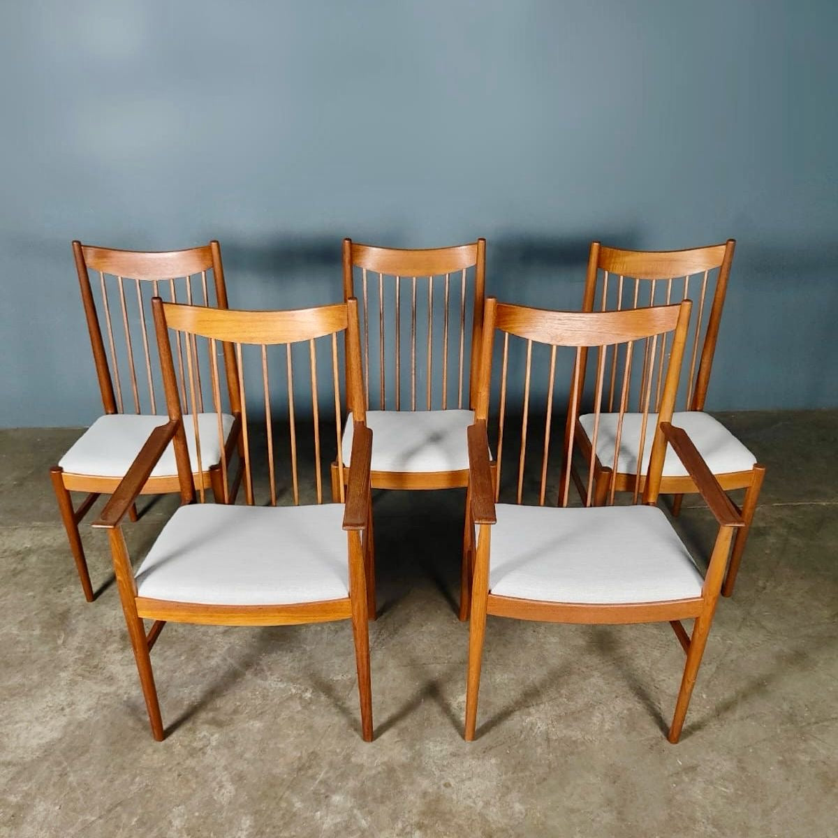 SOLD 5 x Mid Century Arne Vodder For Sibast Model 442 Dining Chairs Vintage Retro MCM