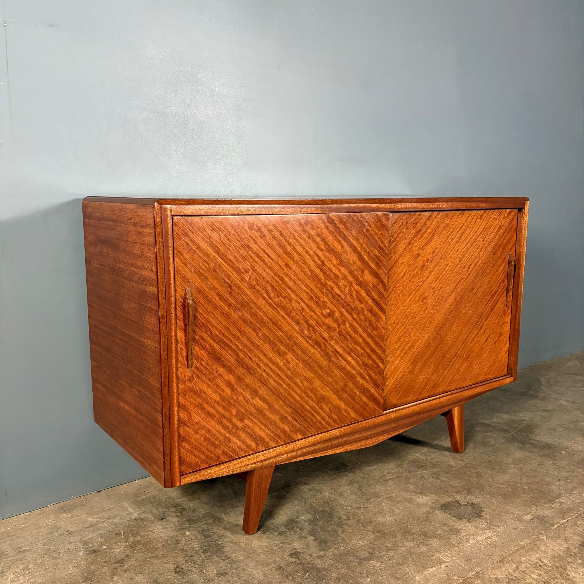 SOLD David Joel Small Teak Sideboard Mid Century Vintage Retro MCM