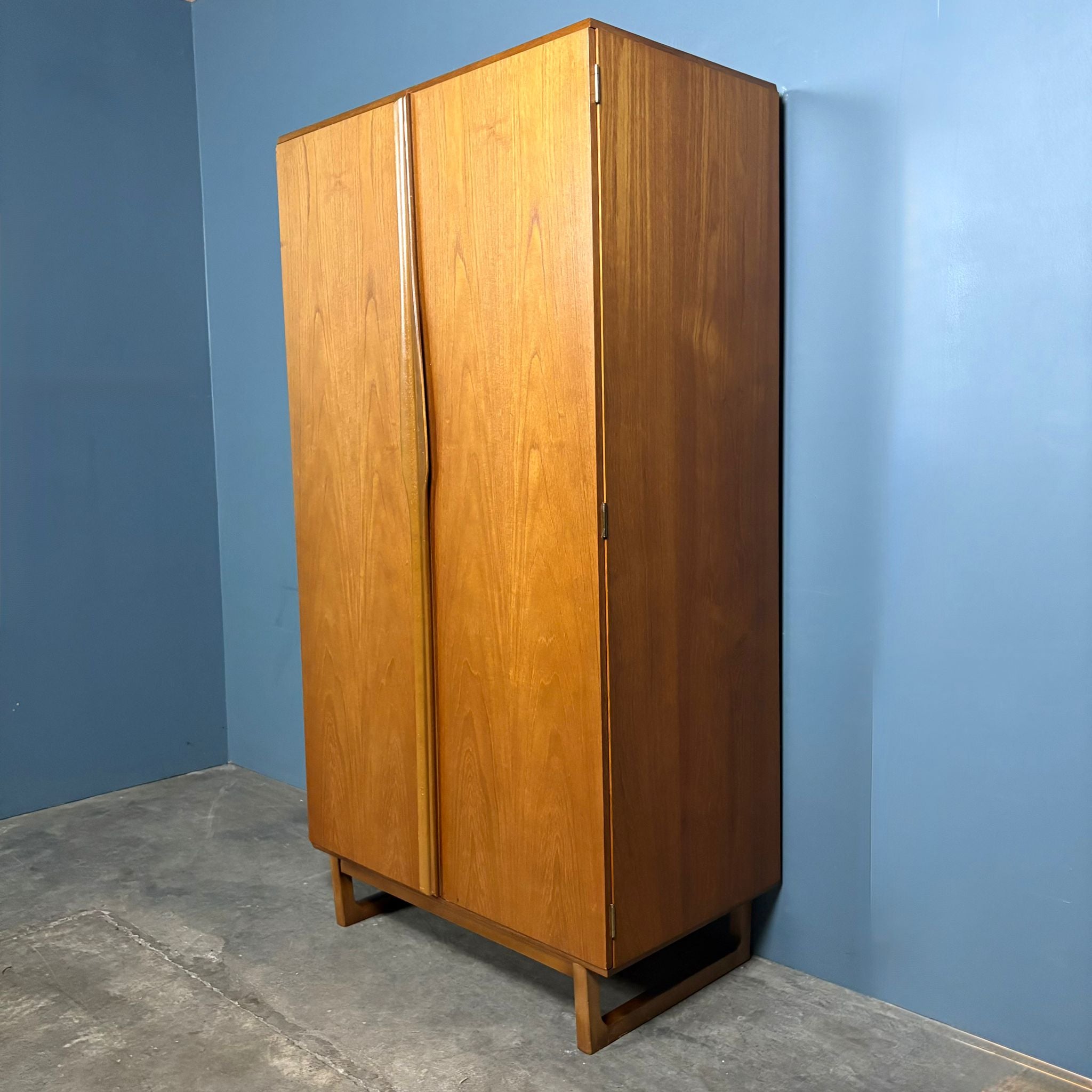 SOLD Pair Of Stonehill Matching ‘His & Her’ Teak Wardbobes Mid Century Vintage Retro MCM